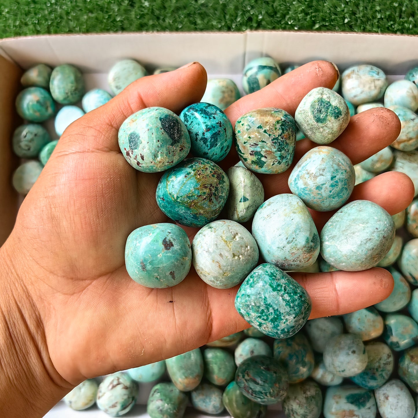 2 kg tumbled peruvian turquoise