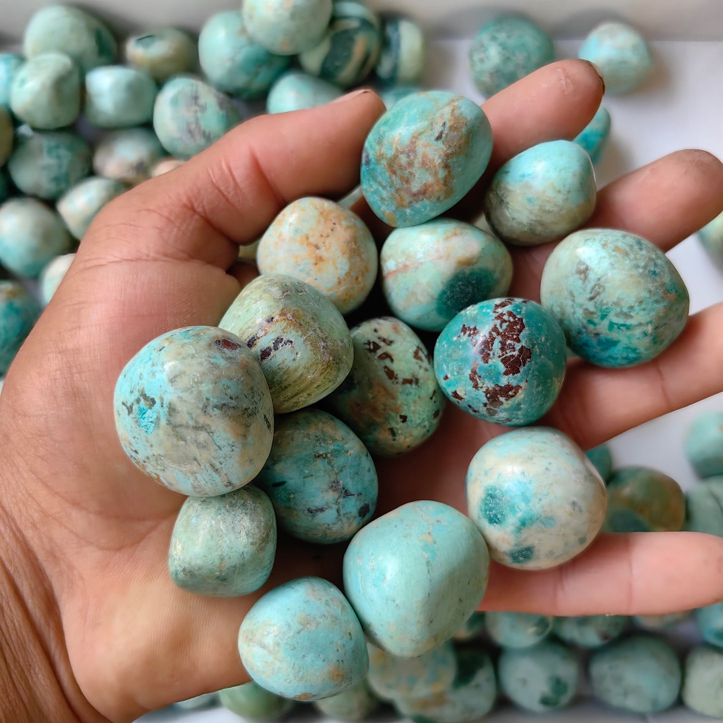2 kg tumbled peruvian turquoise