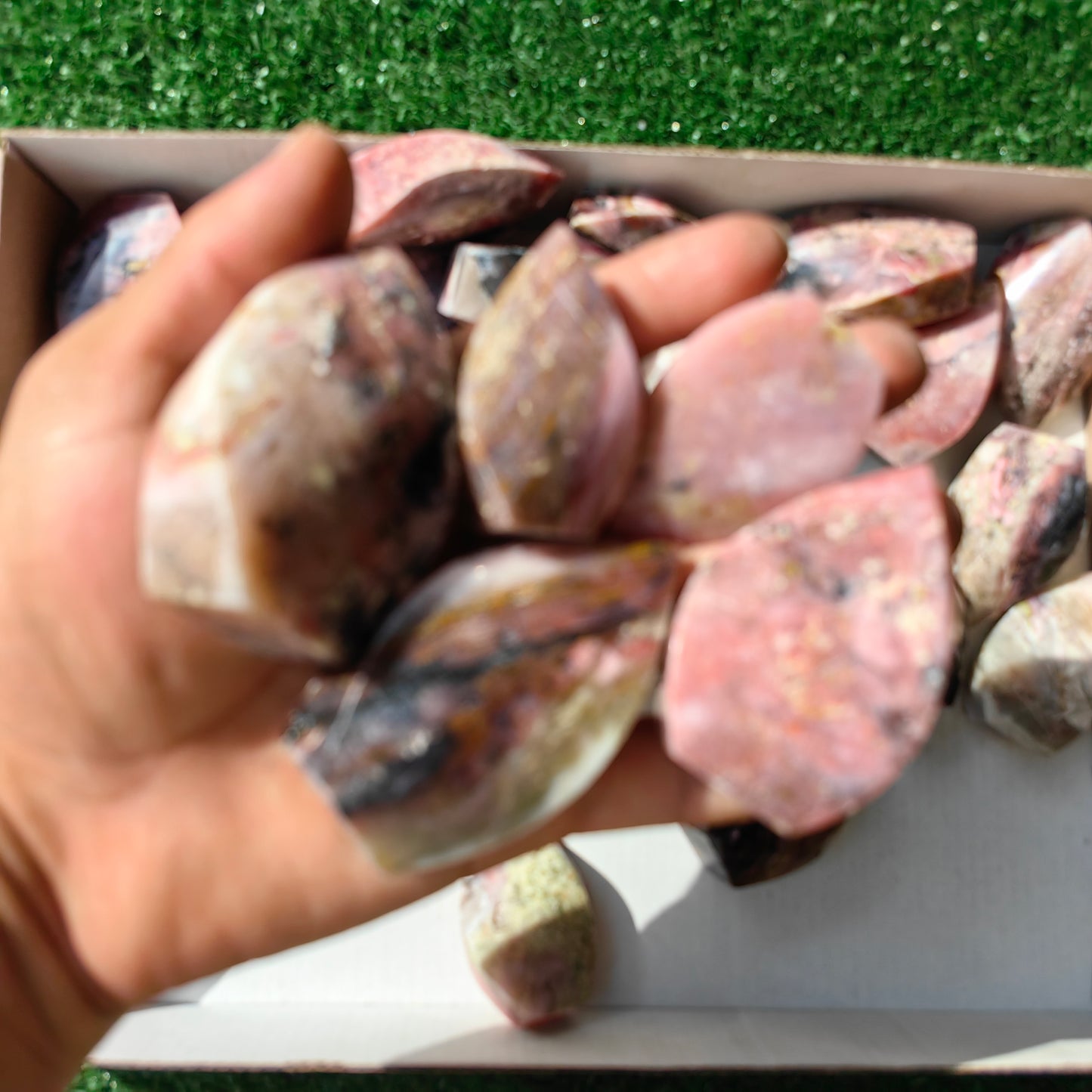 28 pc strawberry pink opal flames