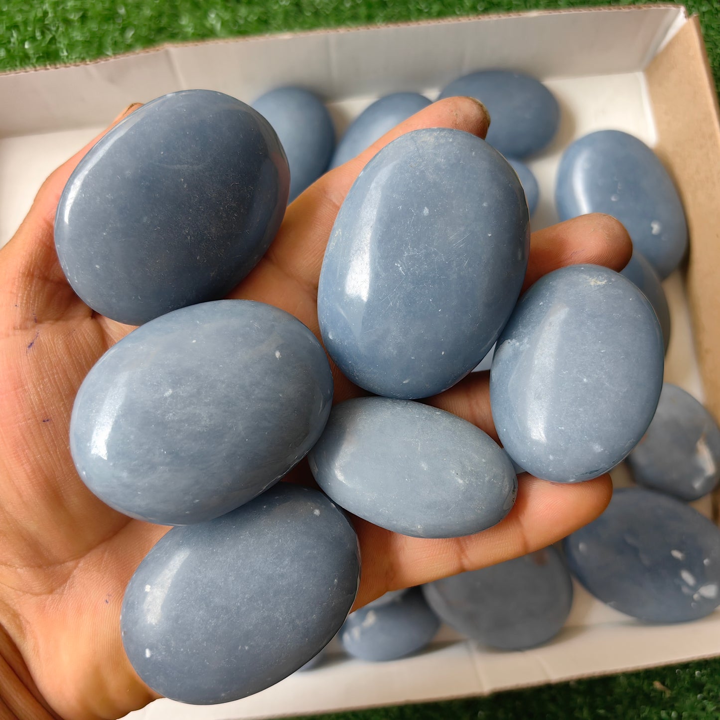32 pc blue angelite palms