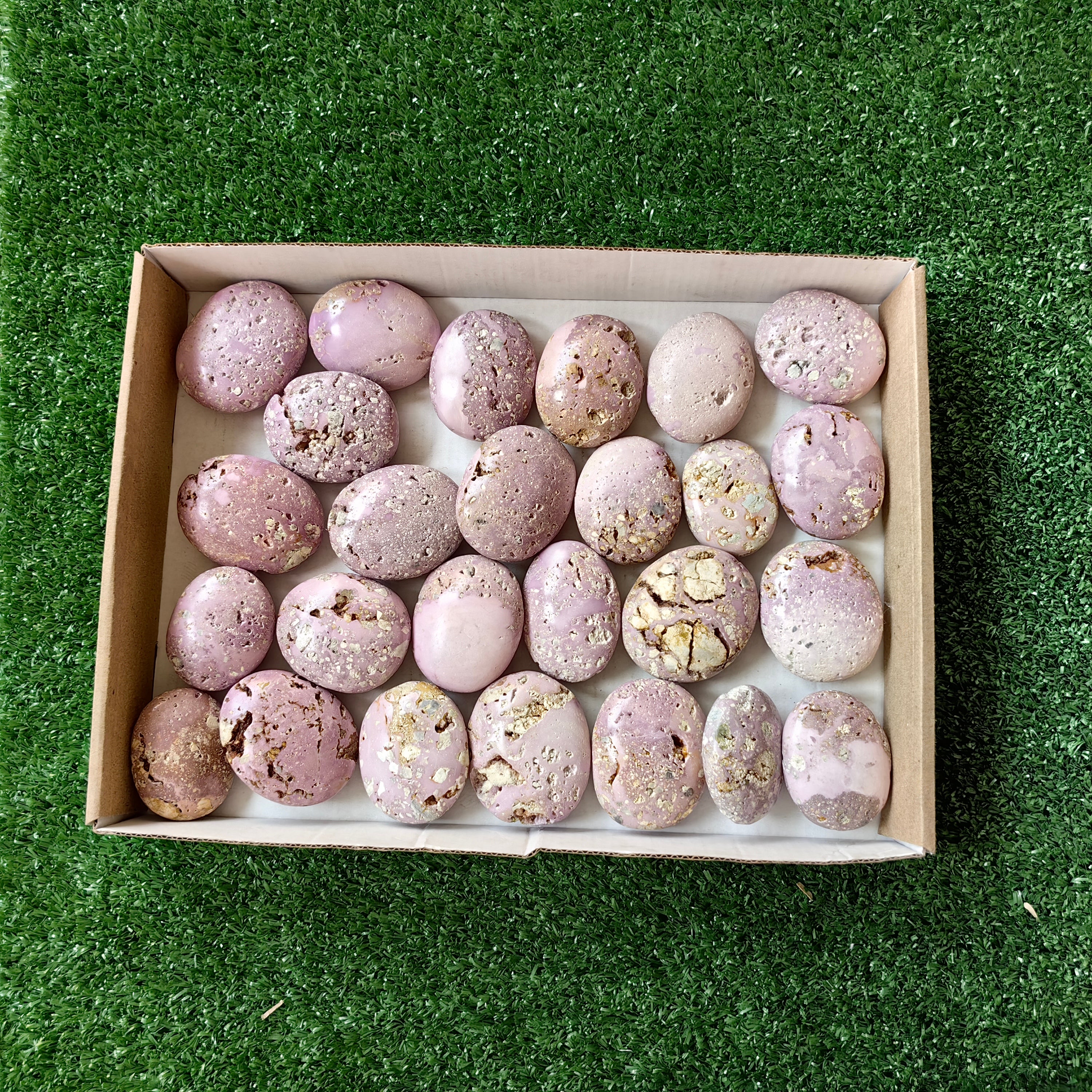 26 pc phosphosiderite drusy palms