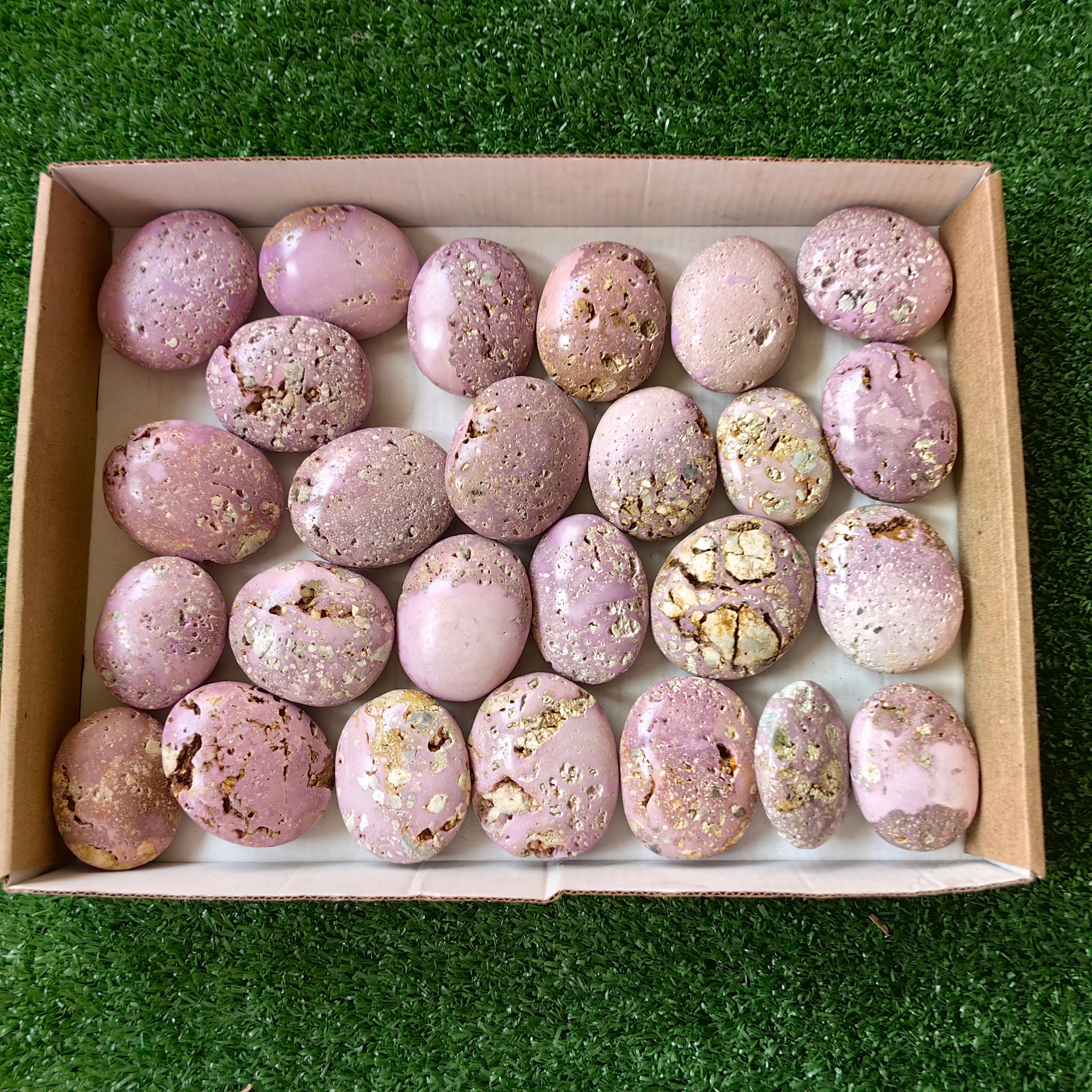 26 pc phosphosiderite drusy palms