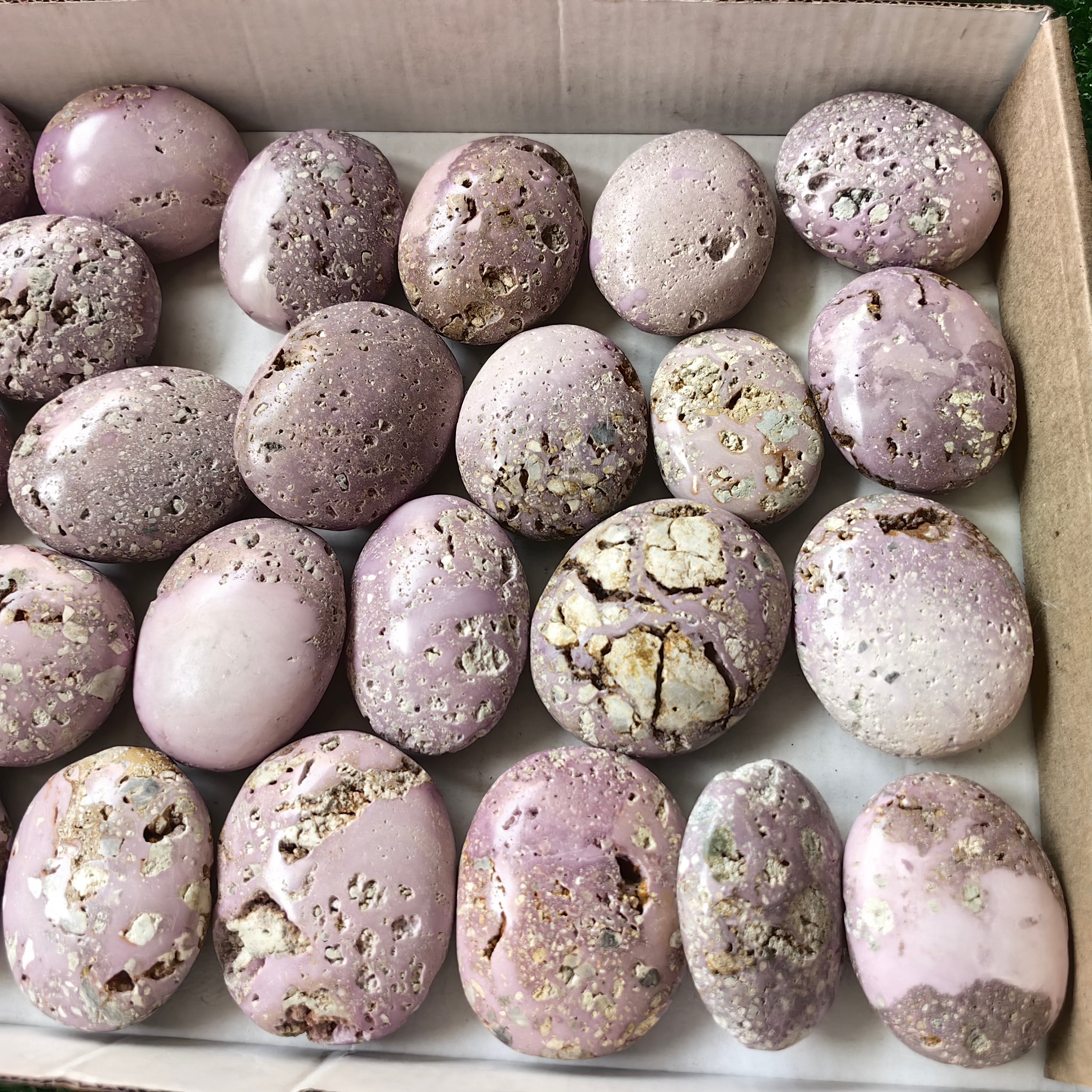 26 pc phosphosiderite drusy palms