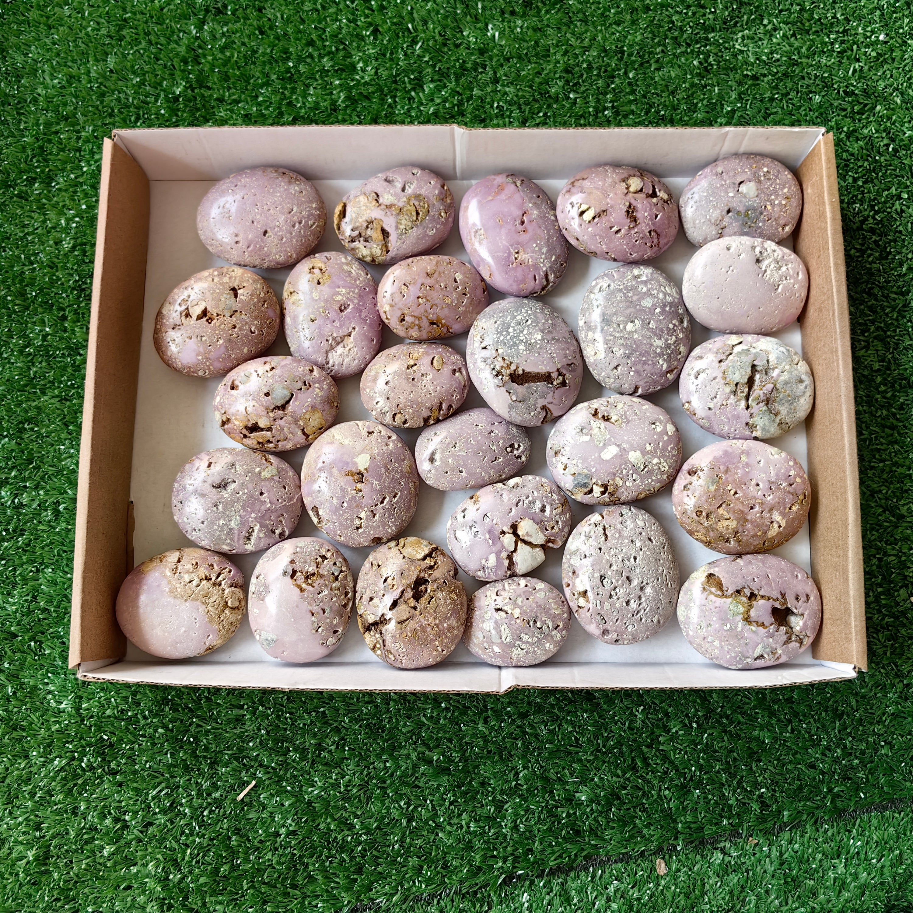 26 pc phosphosiderite drusy palms