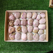 26 pc phosphosiderite drusy palms & hearts