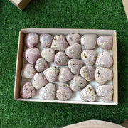 26 pc phosphosiderite drusy hearts