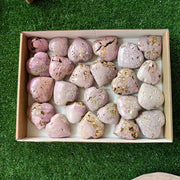 24 pc phosphosiderite drusy hearts