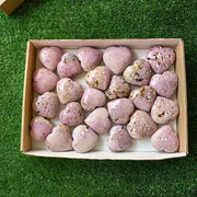 24 pc phosphosiderite drusy hearts