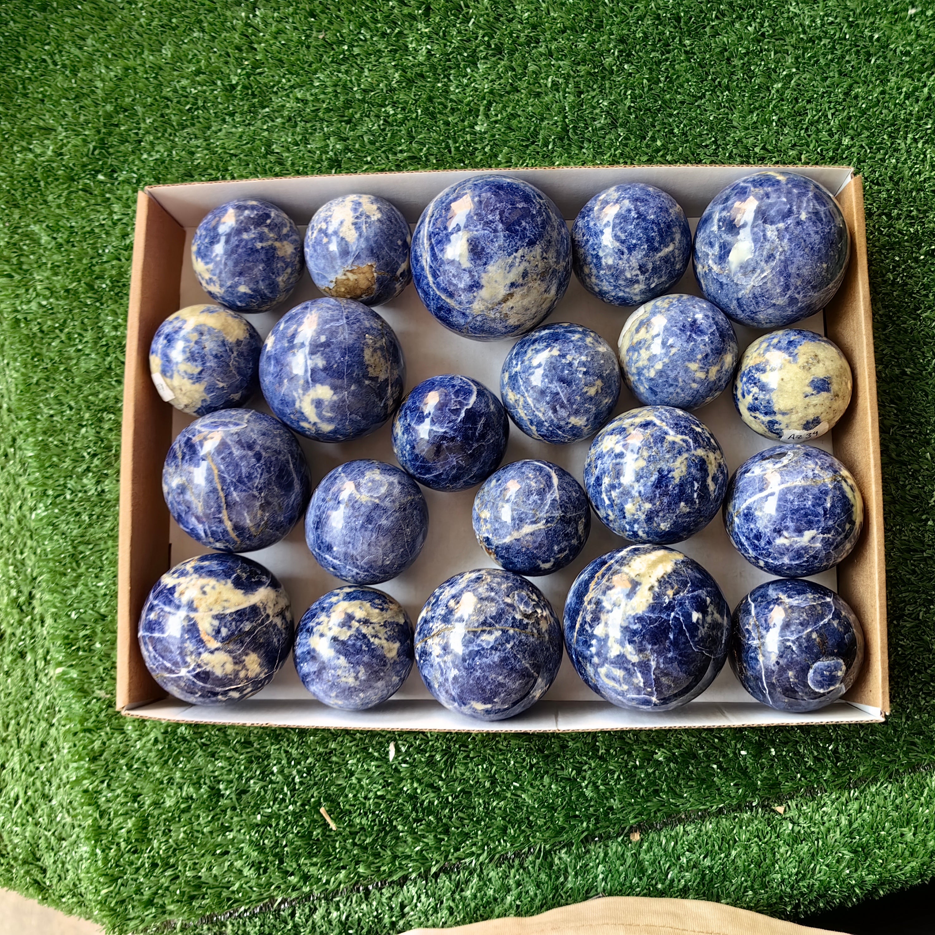 21 pc blue sodalite spheres