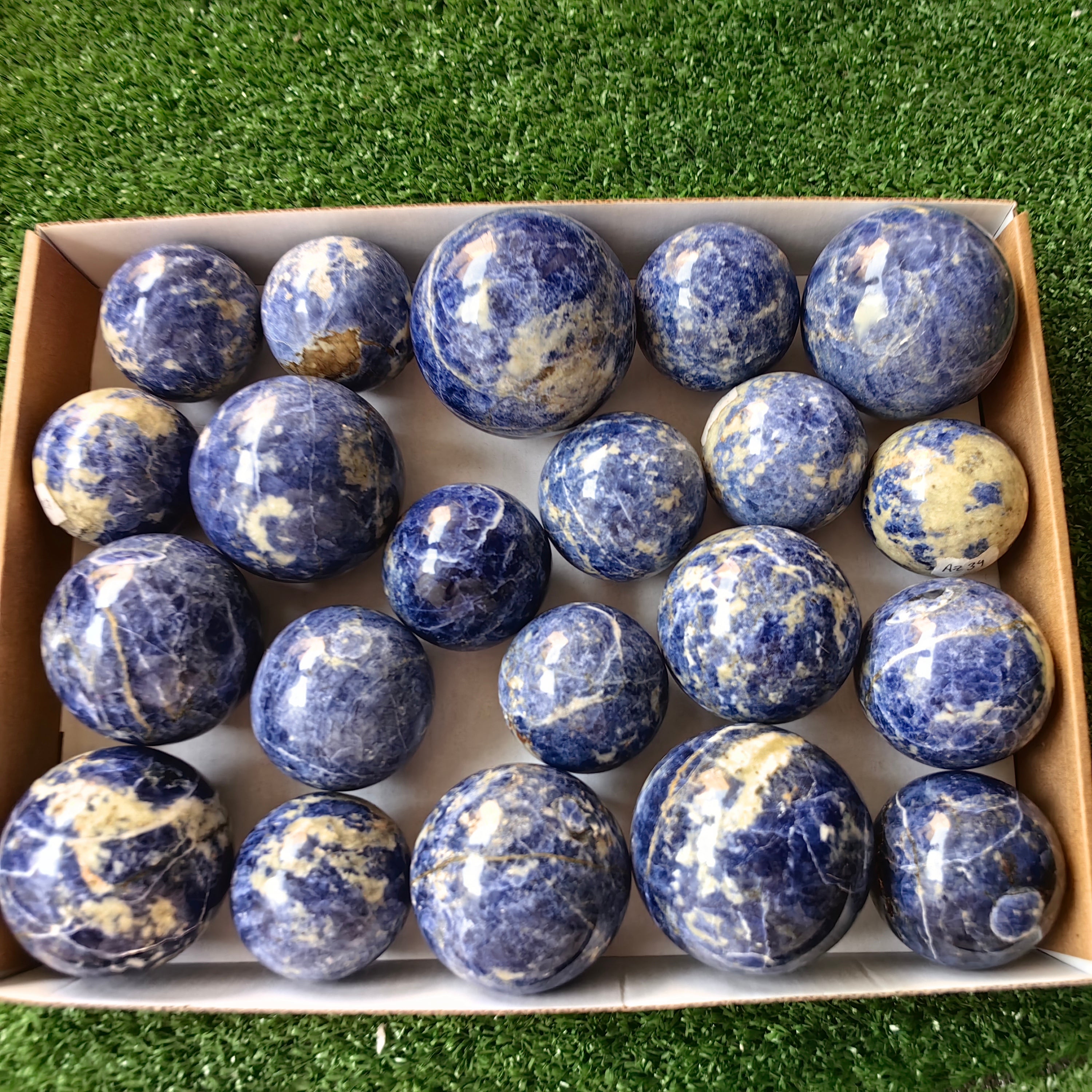 21 pc blue sodalite spheres