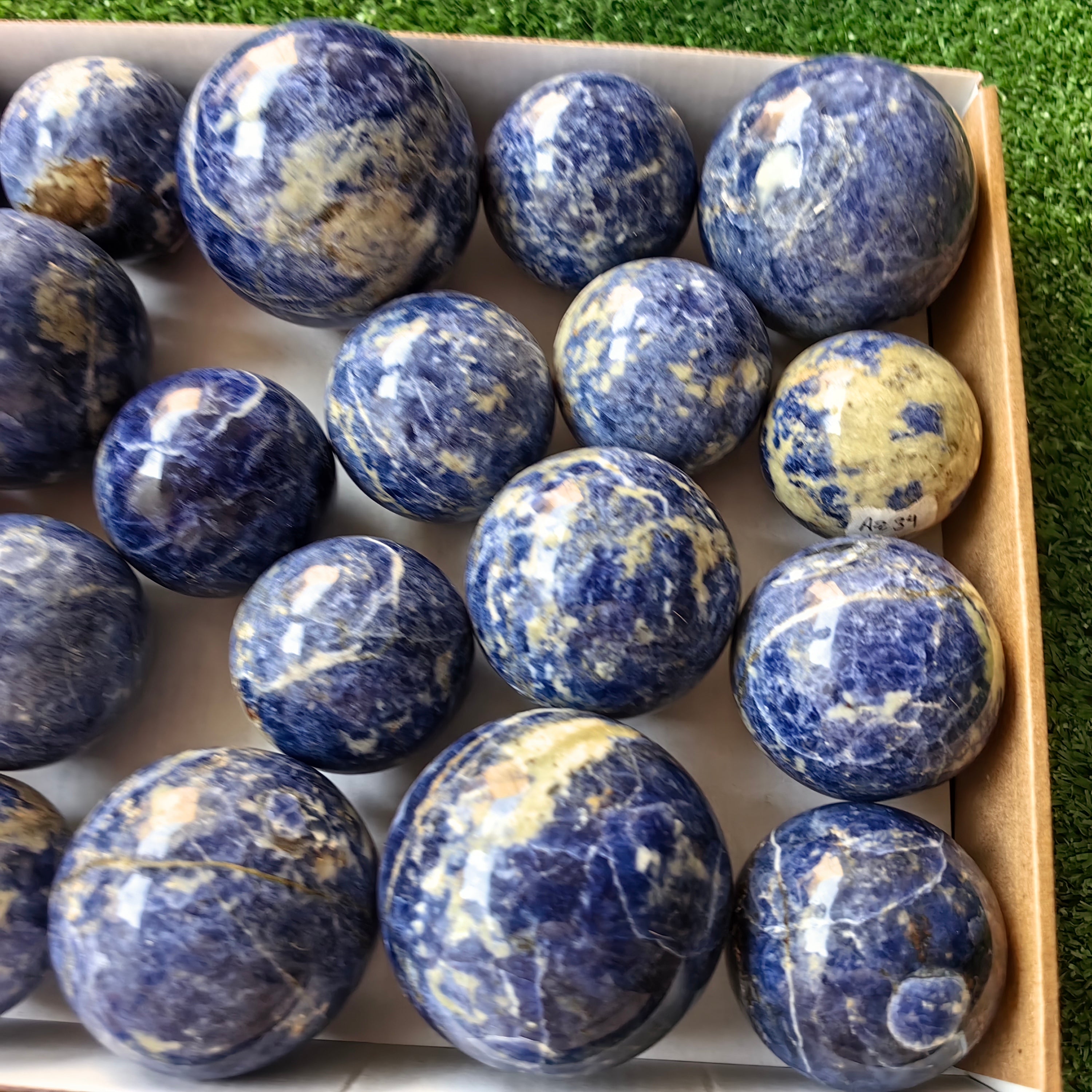 21 pc blue sodalite spheres