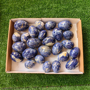 25 pc blue sodalite eggs