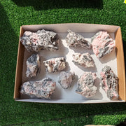 10 rhodochrosite quartz crystals specimen PERU