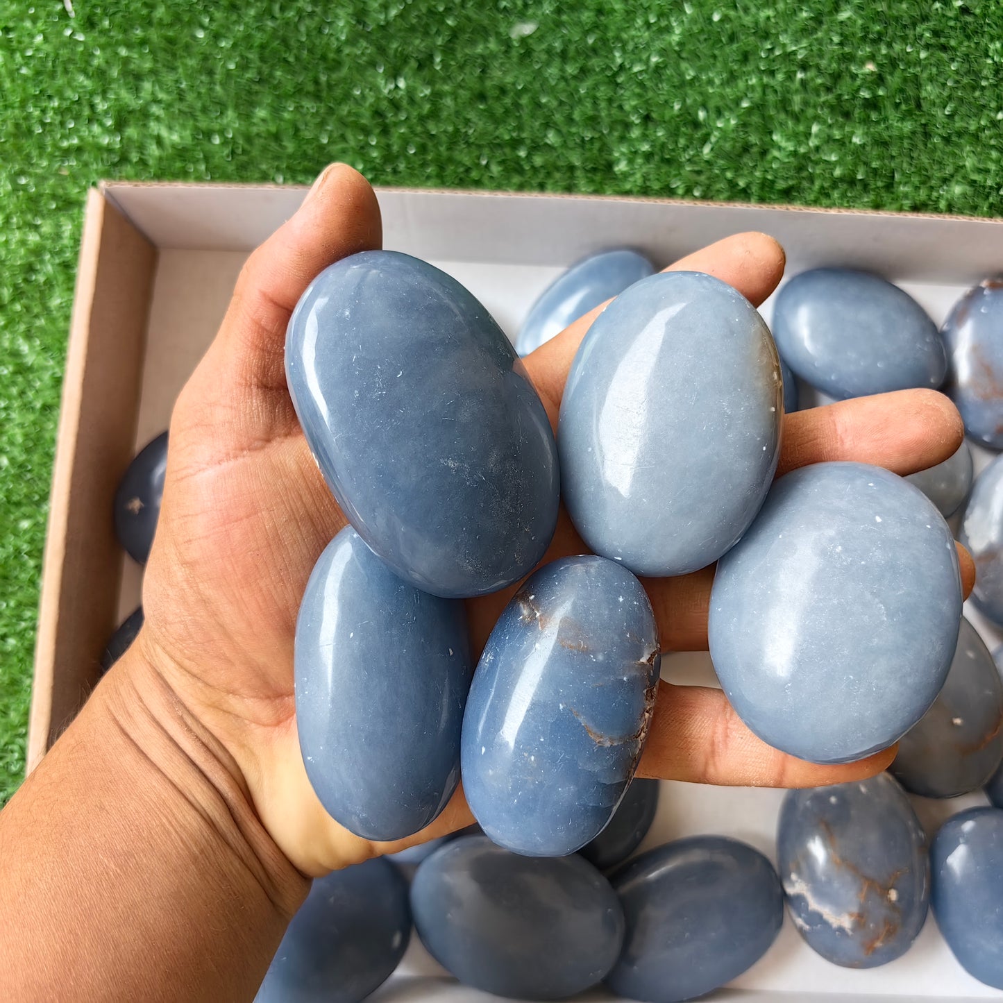 28 pc blue angelite palms