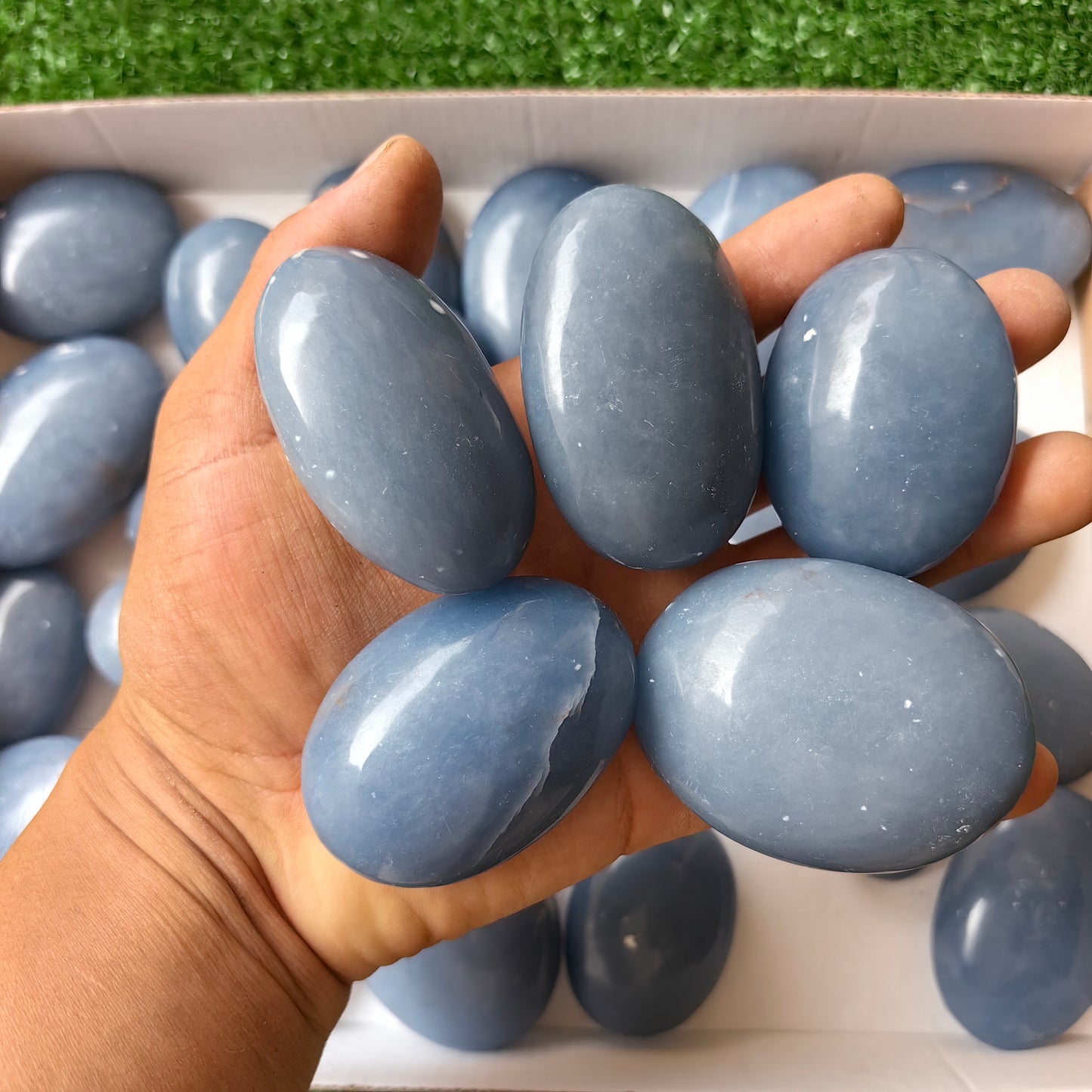 27 pc blue angelite palms