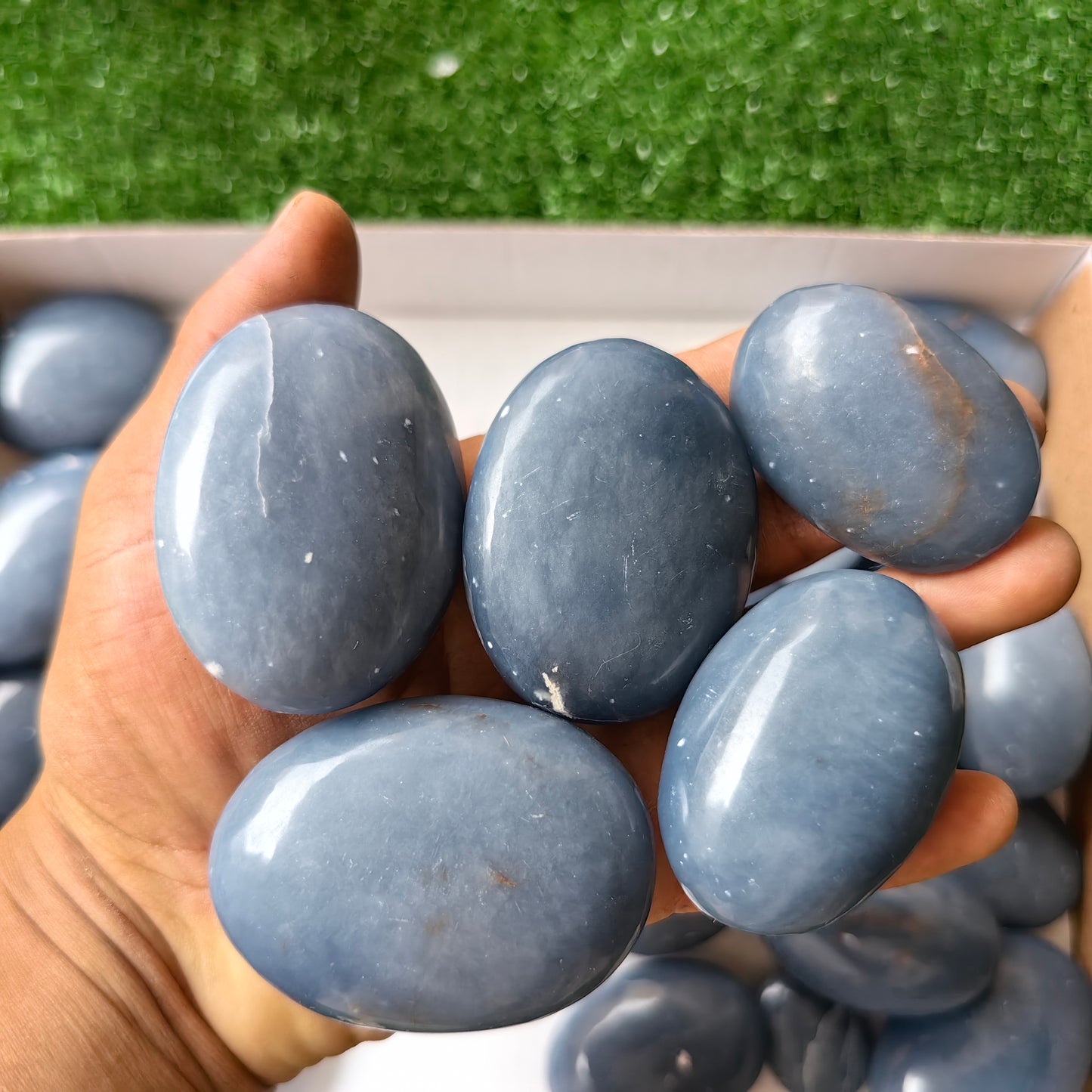 27 pc blue angelite palms