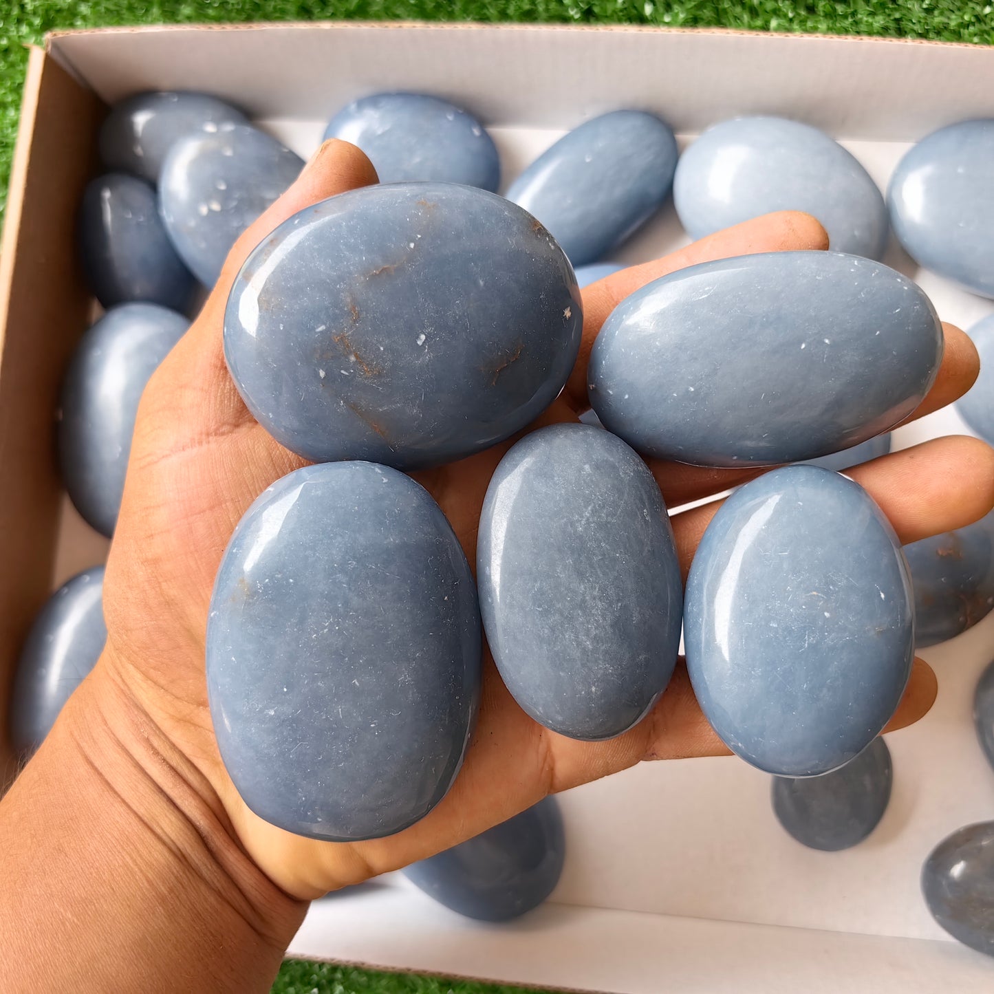 30 pc blue angelite palms