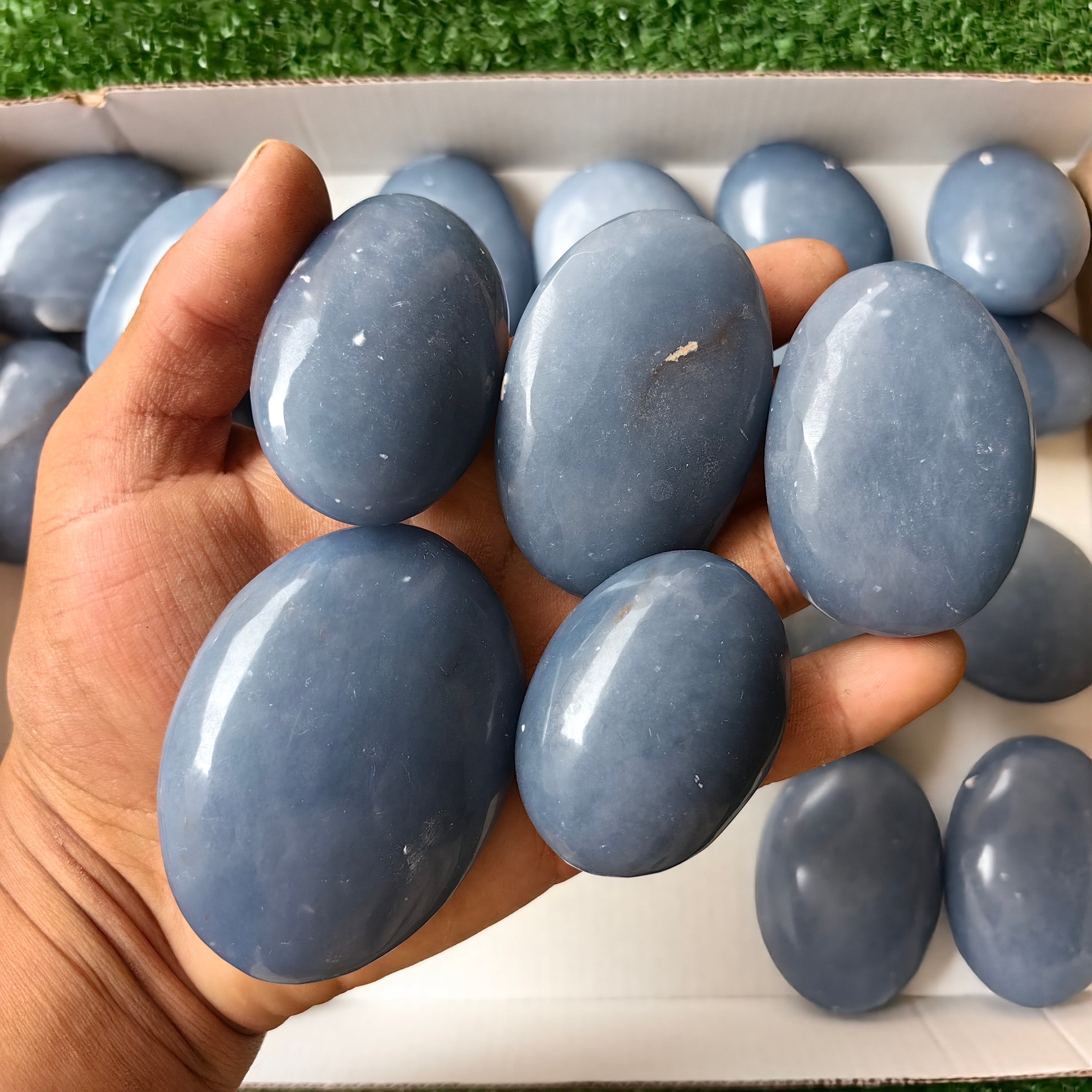 26 pc blue angelite palms