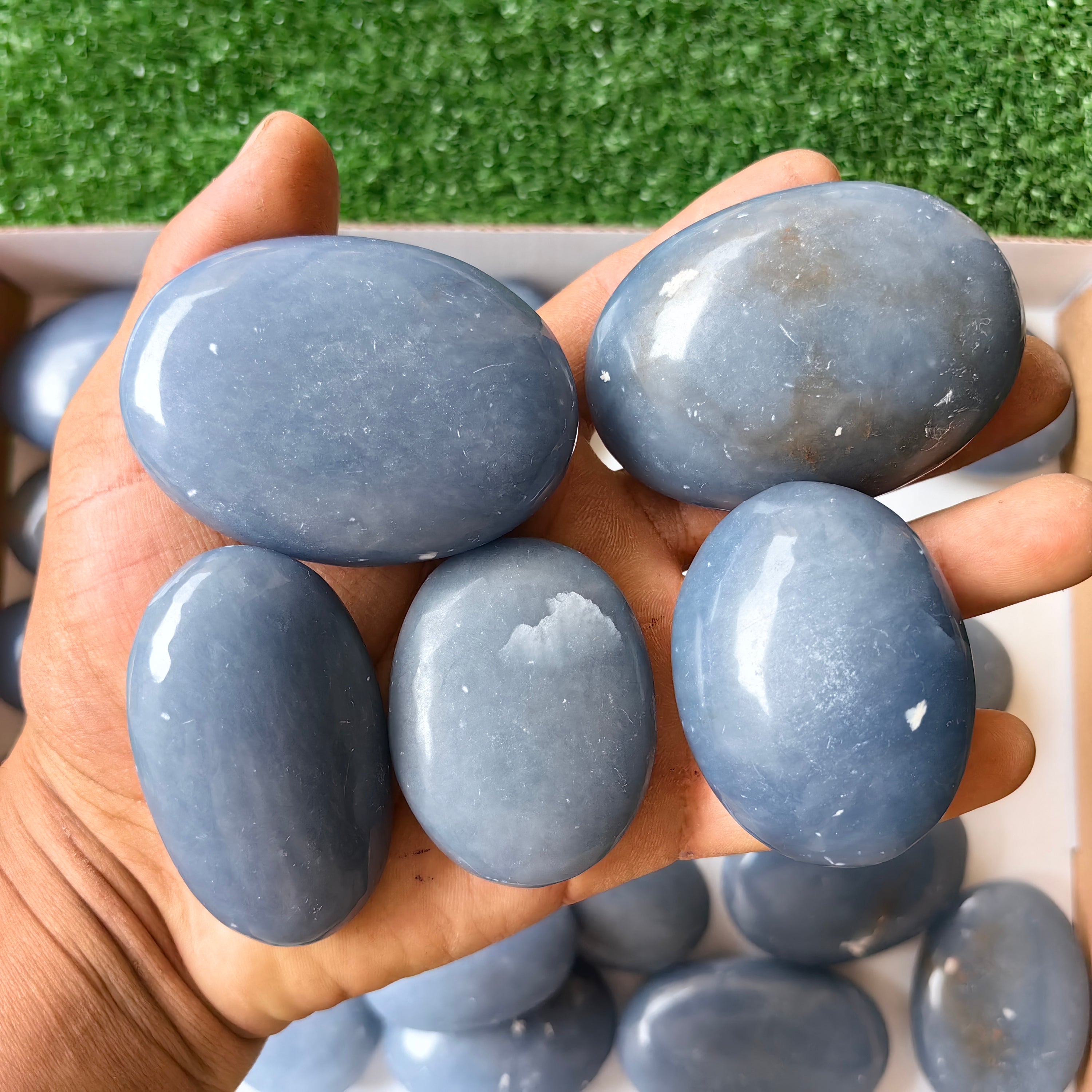 26 pc blue angelite palms