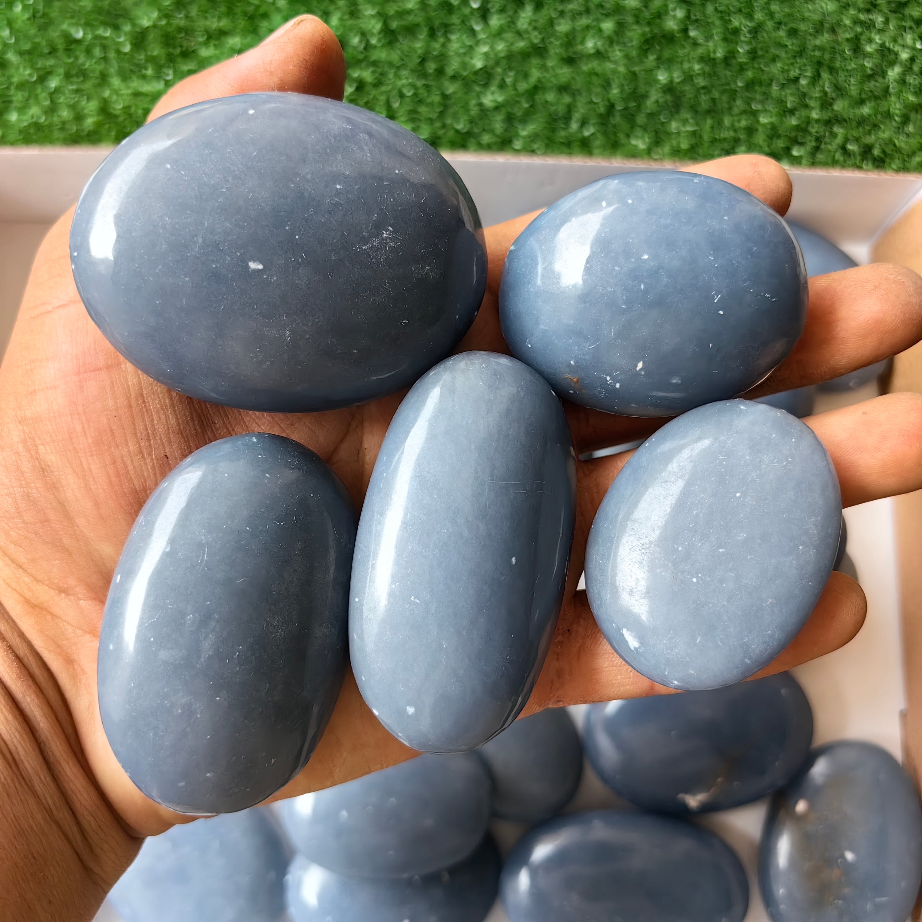 26 pc blue angelite palms