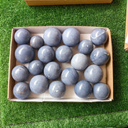 21 pc blue angelite spheres