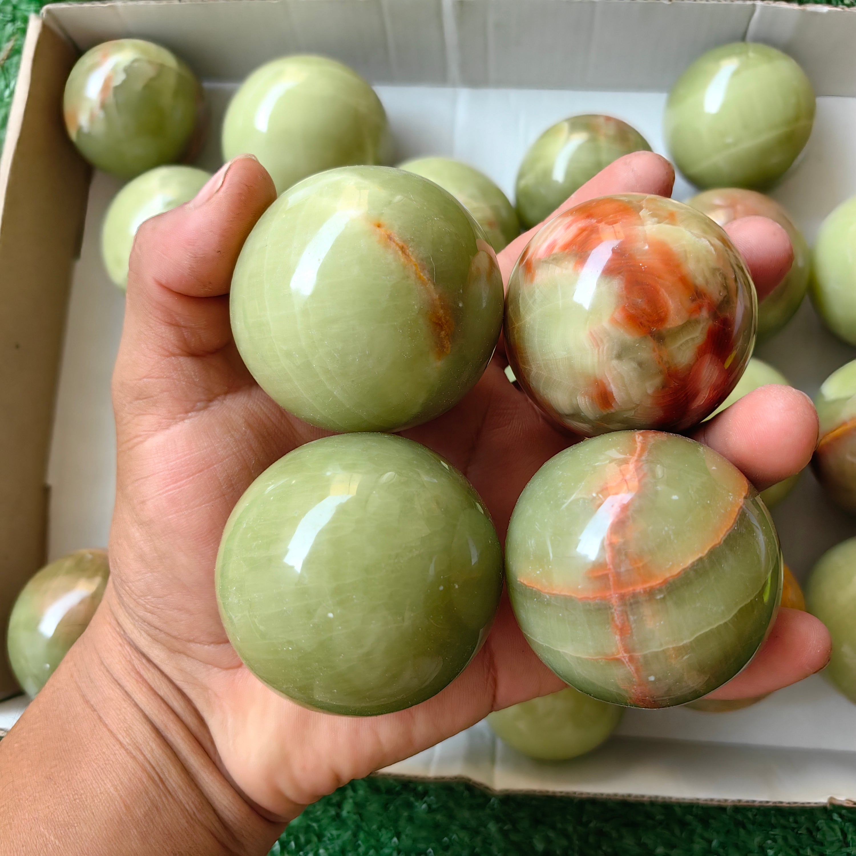 22 pc green onix spheres