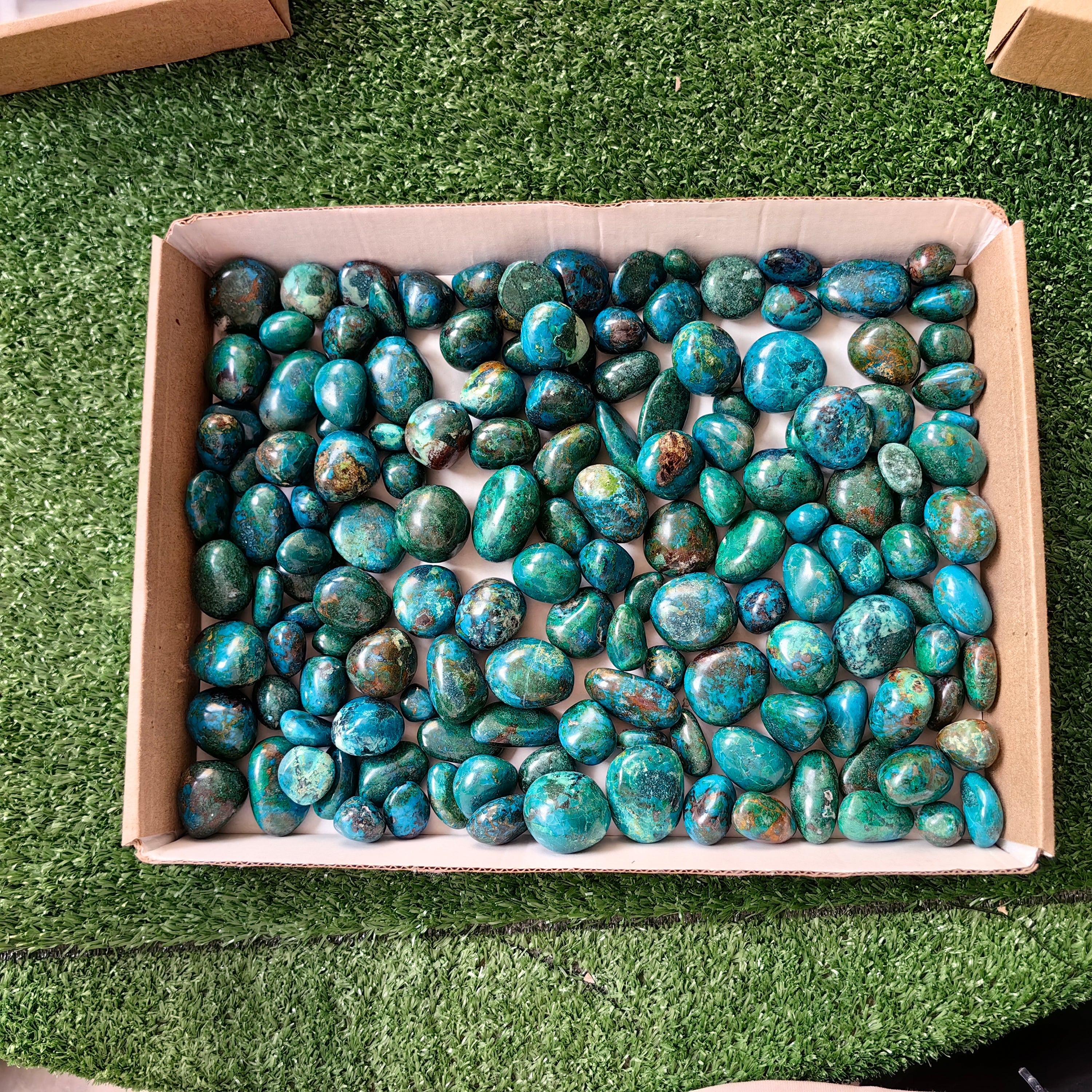 2 kg tumbled chrysocolla Peru