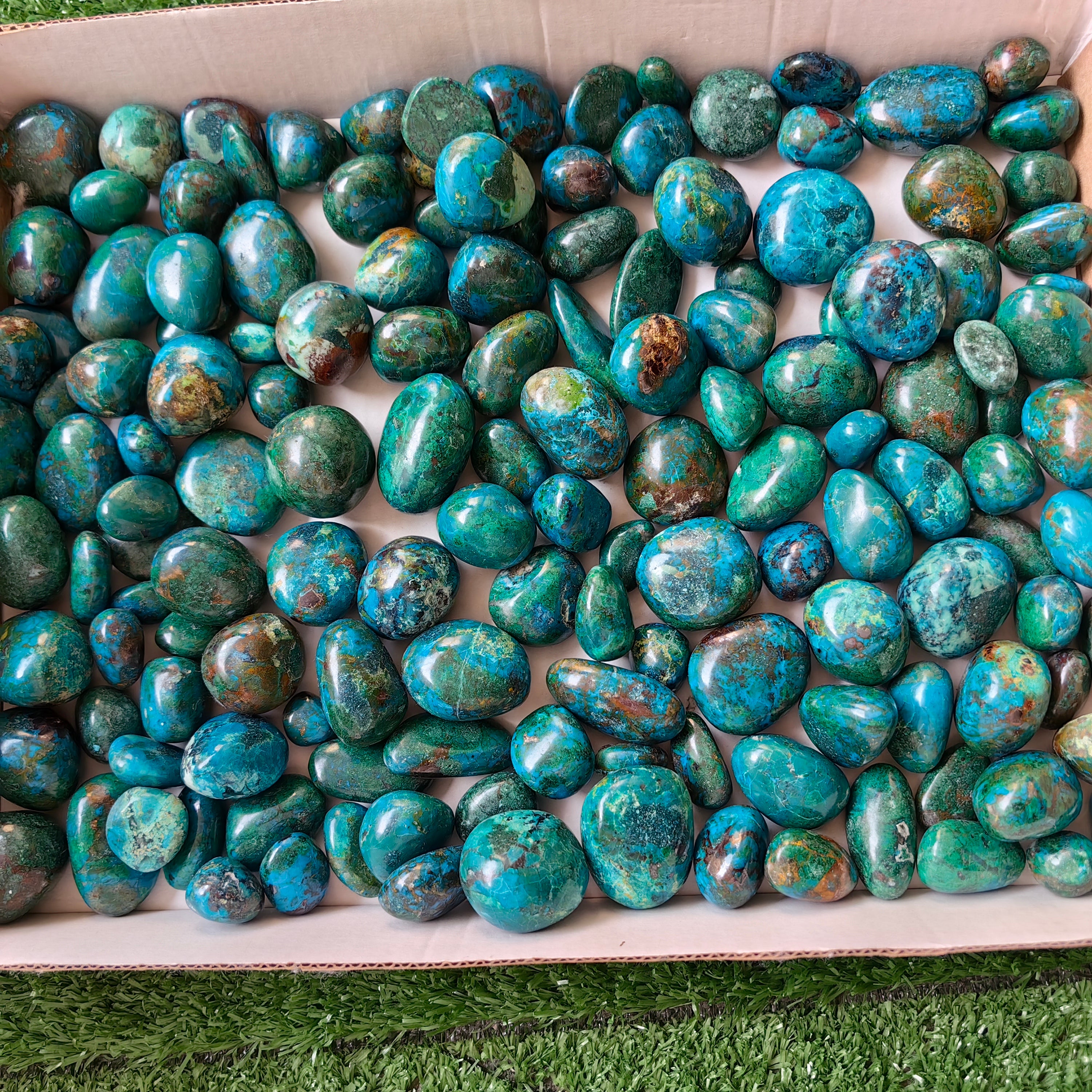 2 kg tumbled chrysocolla Peru