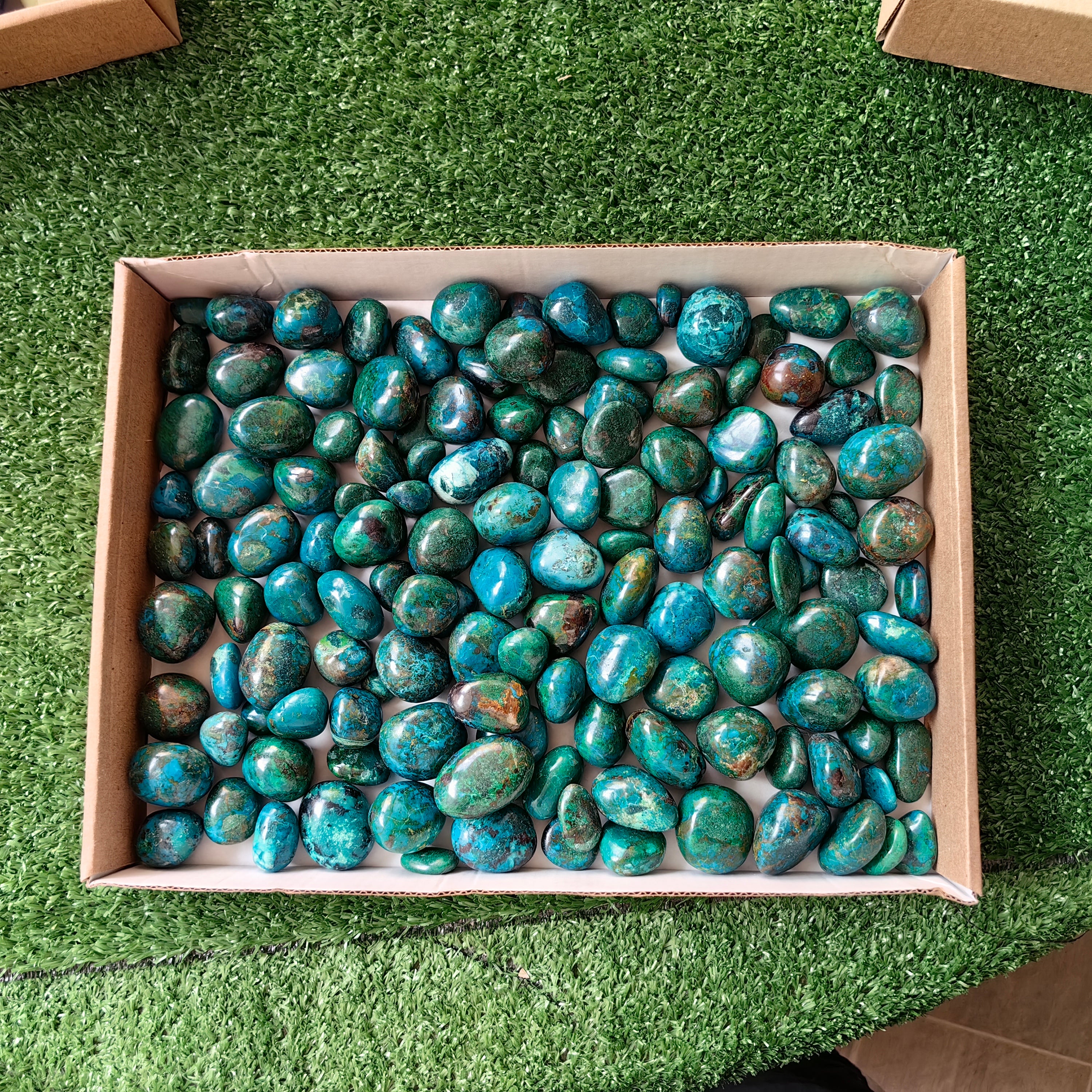 2 kg tumbled chrysocolla Peru