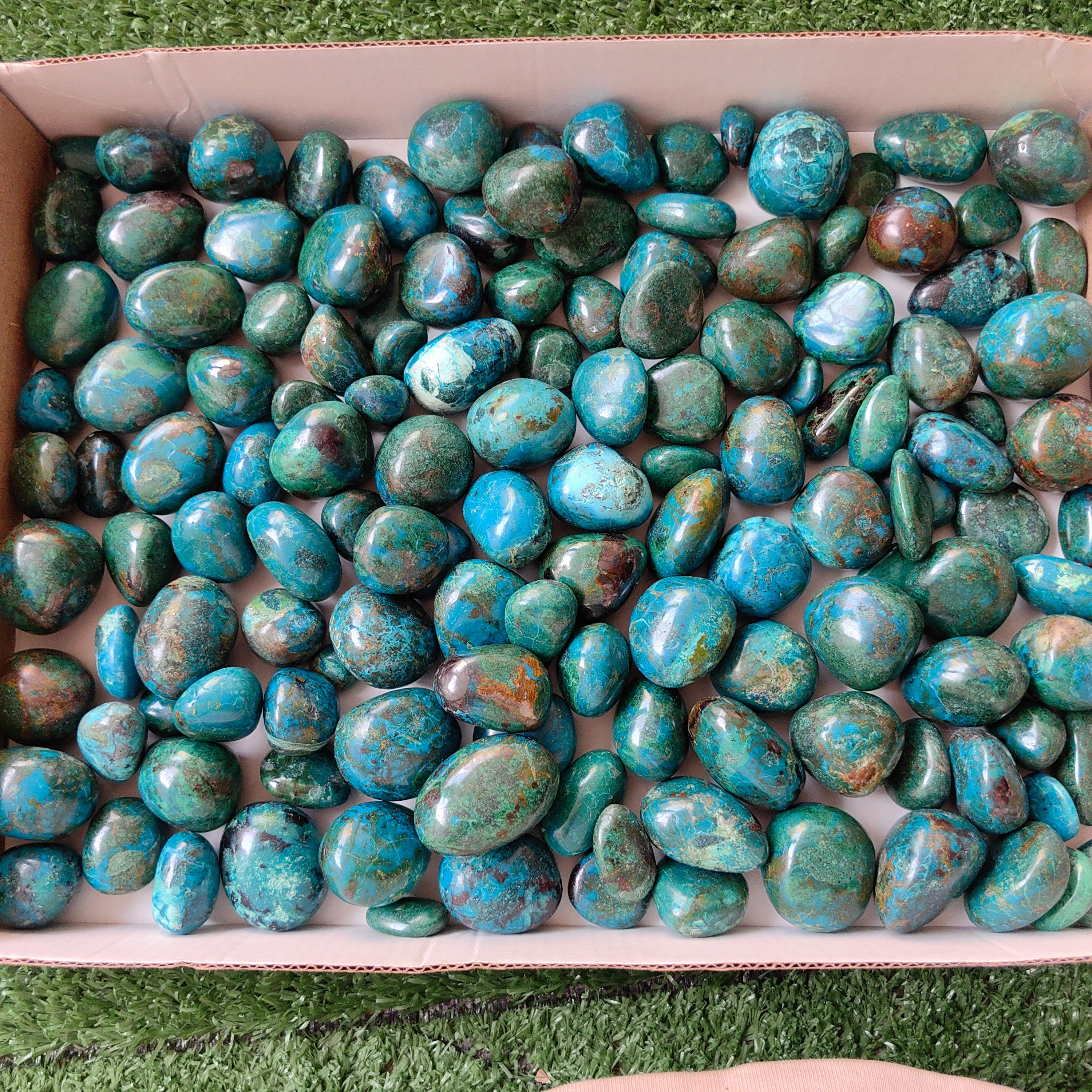 2 kg tumbled chrysocolla Peru