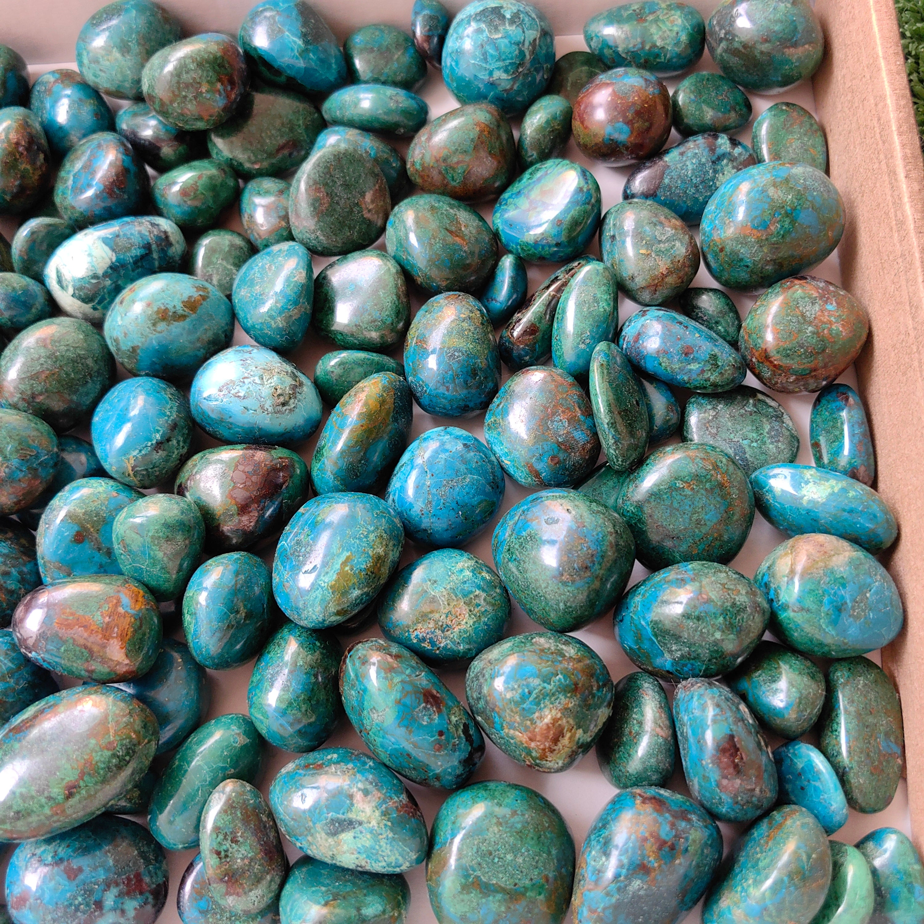 2 kg tumbled chrysocolla Peru