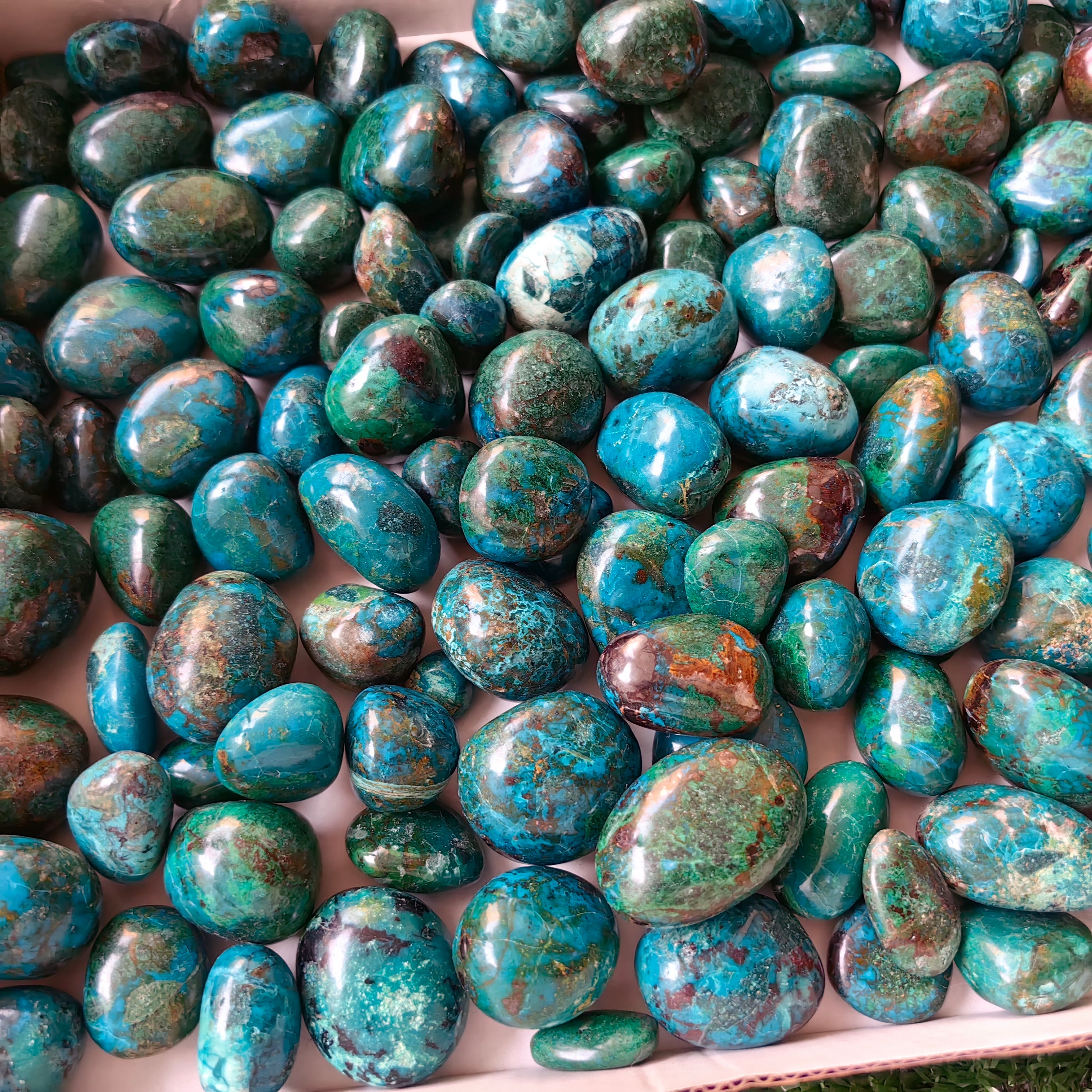 2 kg tumbled chrysocolla Peru