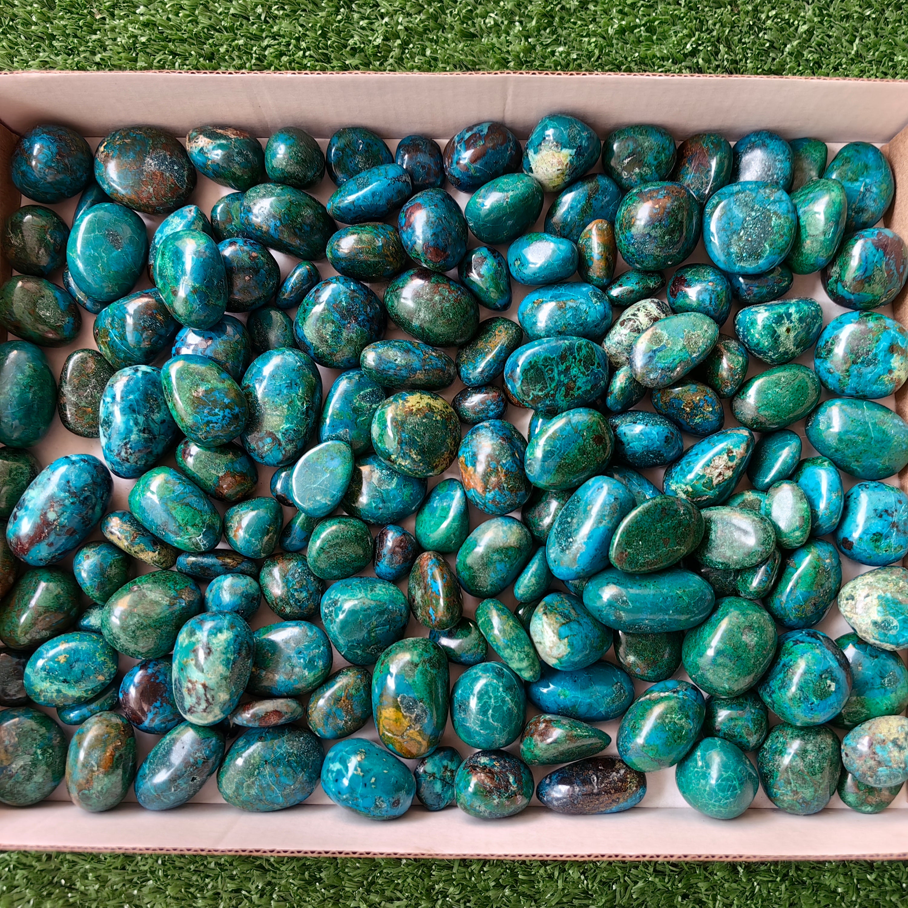 2 kg tumbled chrysocolla Peru