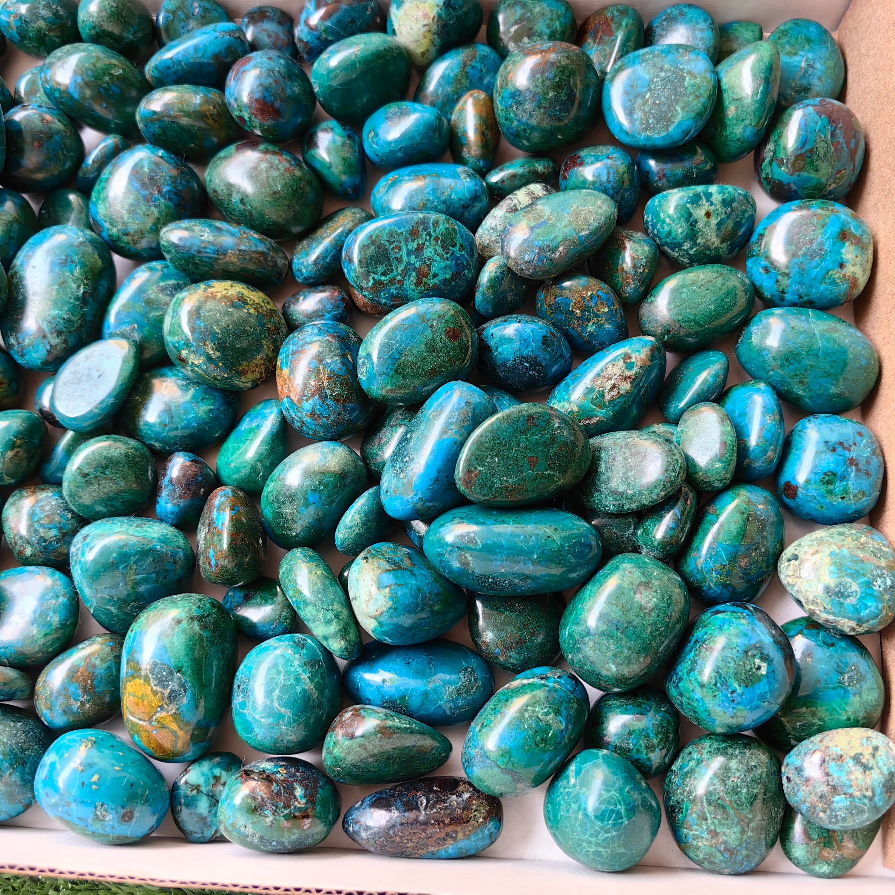2 kg tumbled chrysocolla Peru