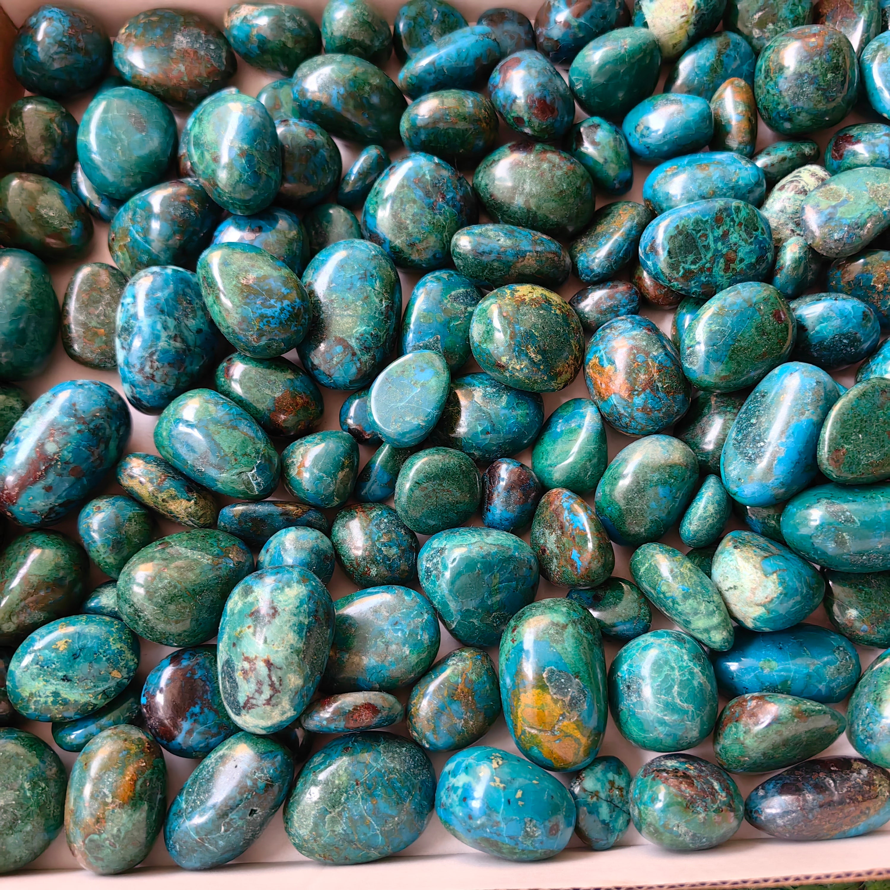 2 kg tumbled chrysocolla Peru