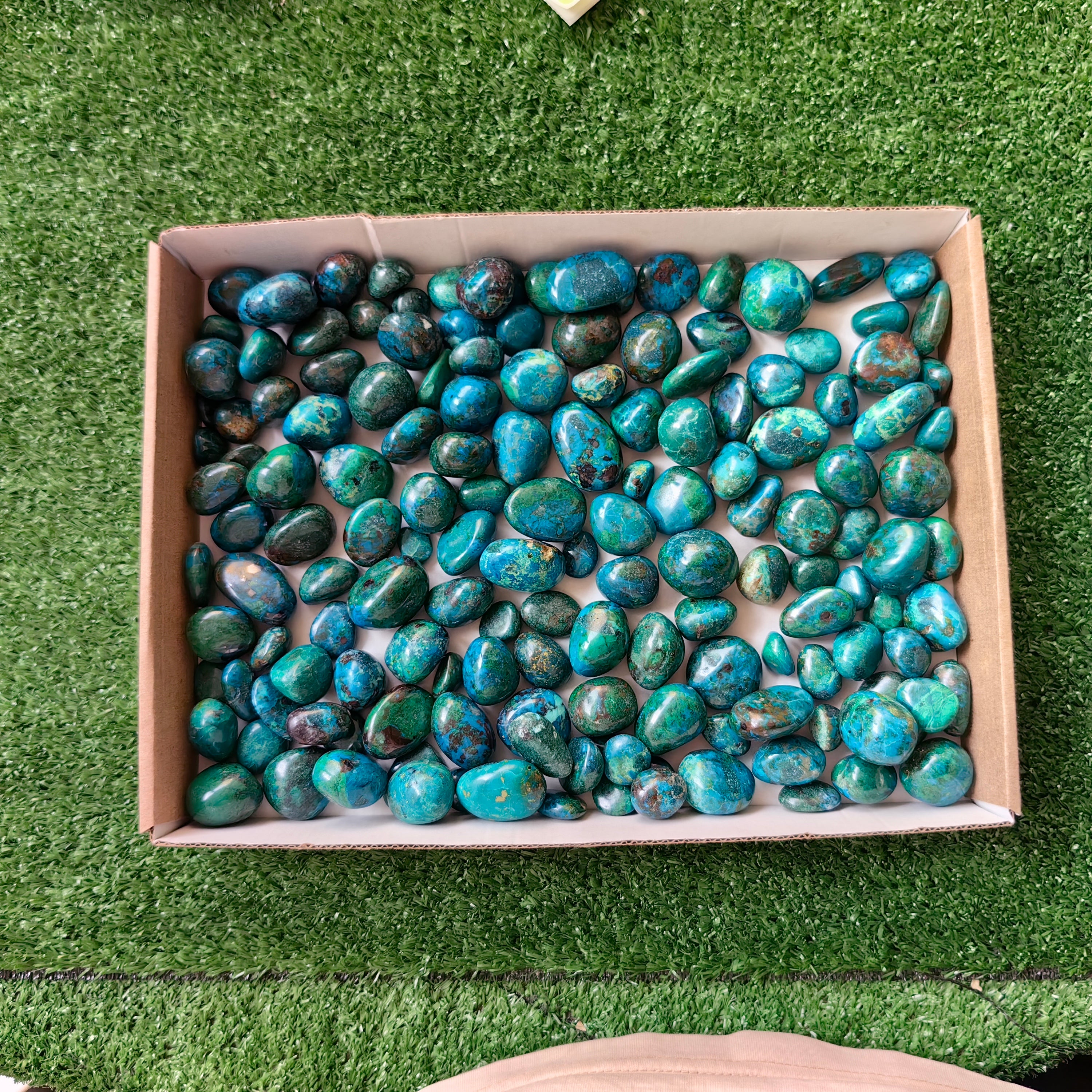 2 kg tumbled chrysocolla Peru