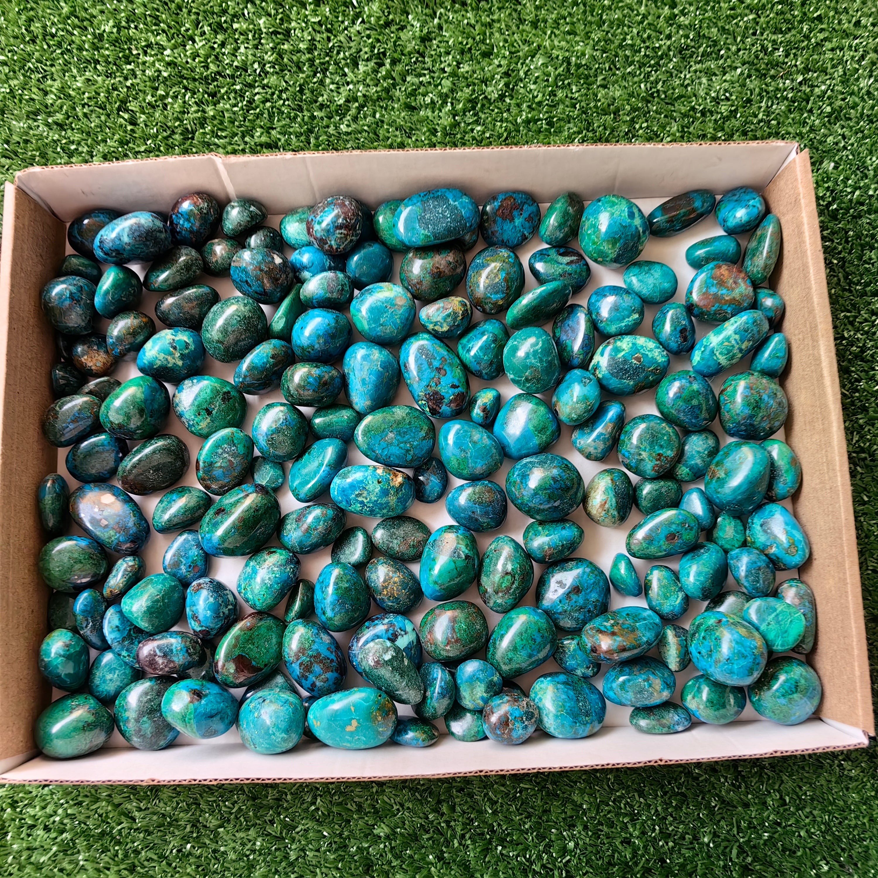 2 kg tumbled chrysocolla Peru