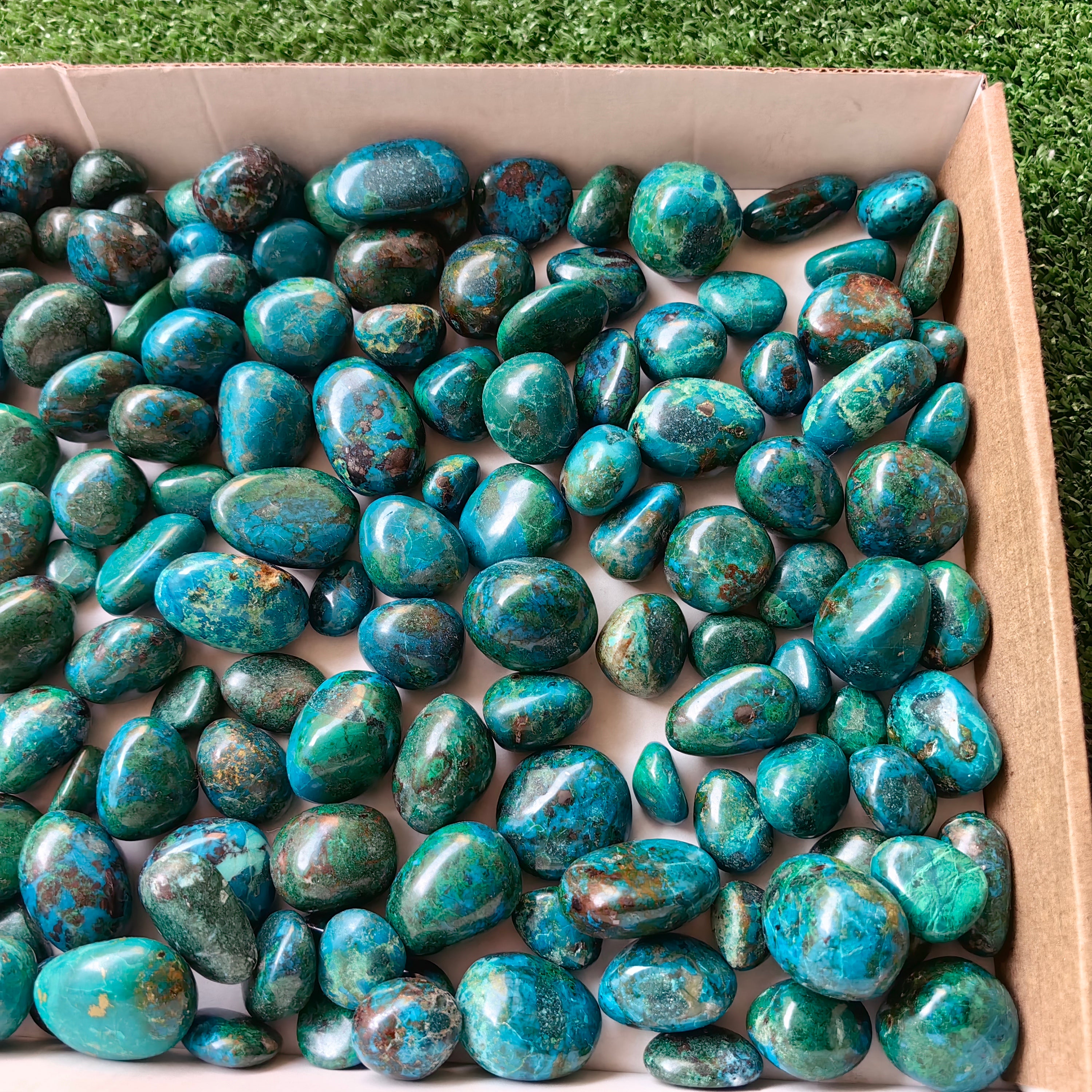 2 kg tumbled chrysocolla Peru