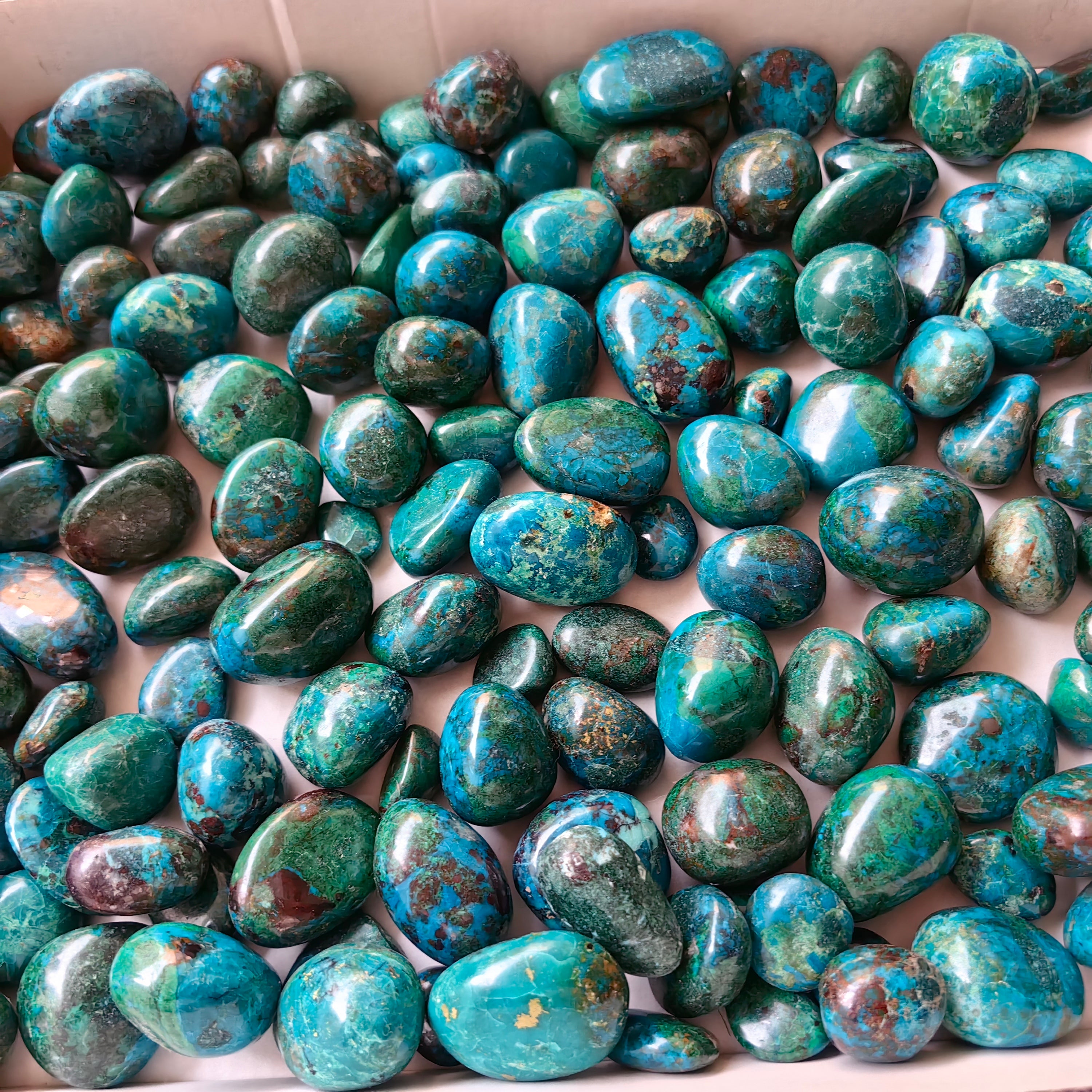 2 kg tumbled chrysocolla Peru