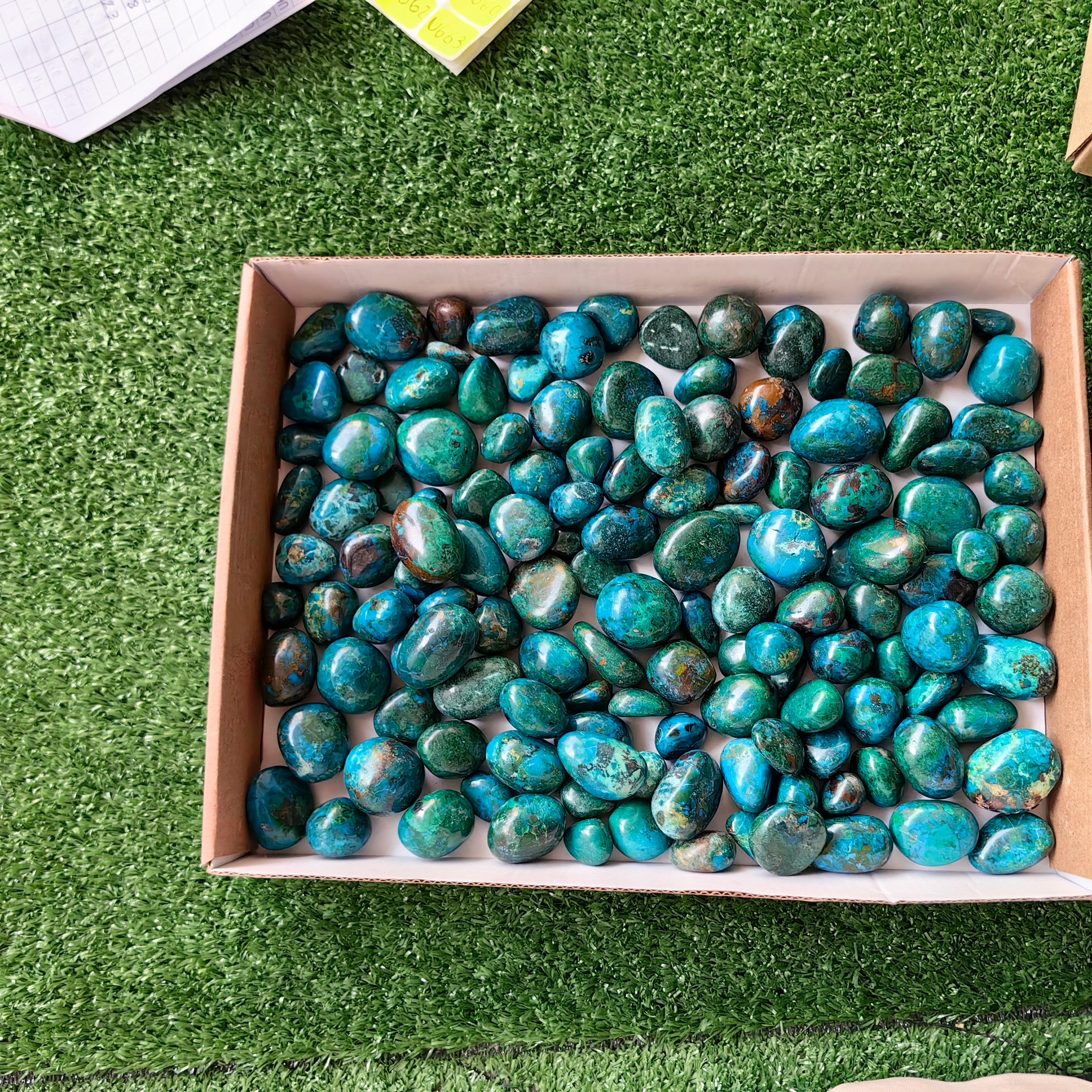 2 kg tumbled chrysocolla Peru