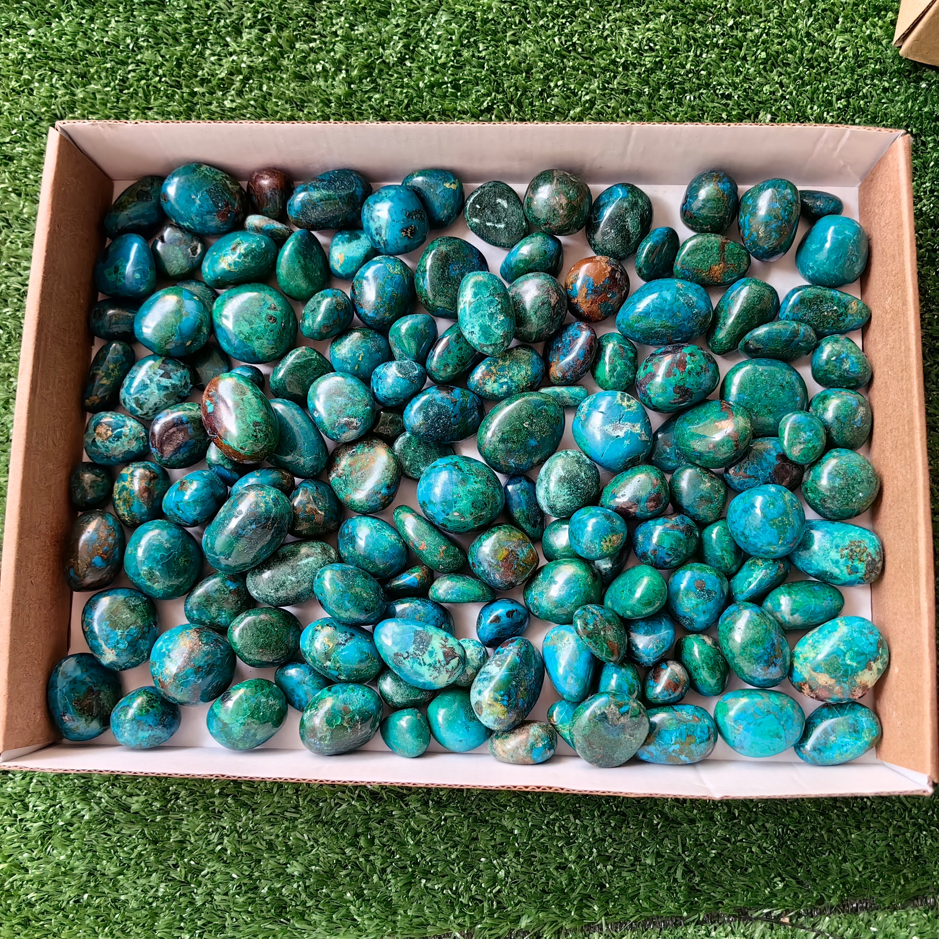 2 kg tumbled chrysocolla Peru