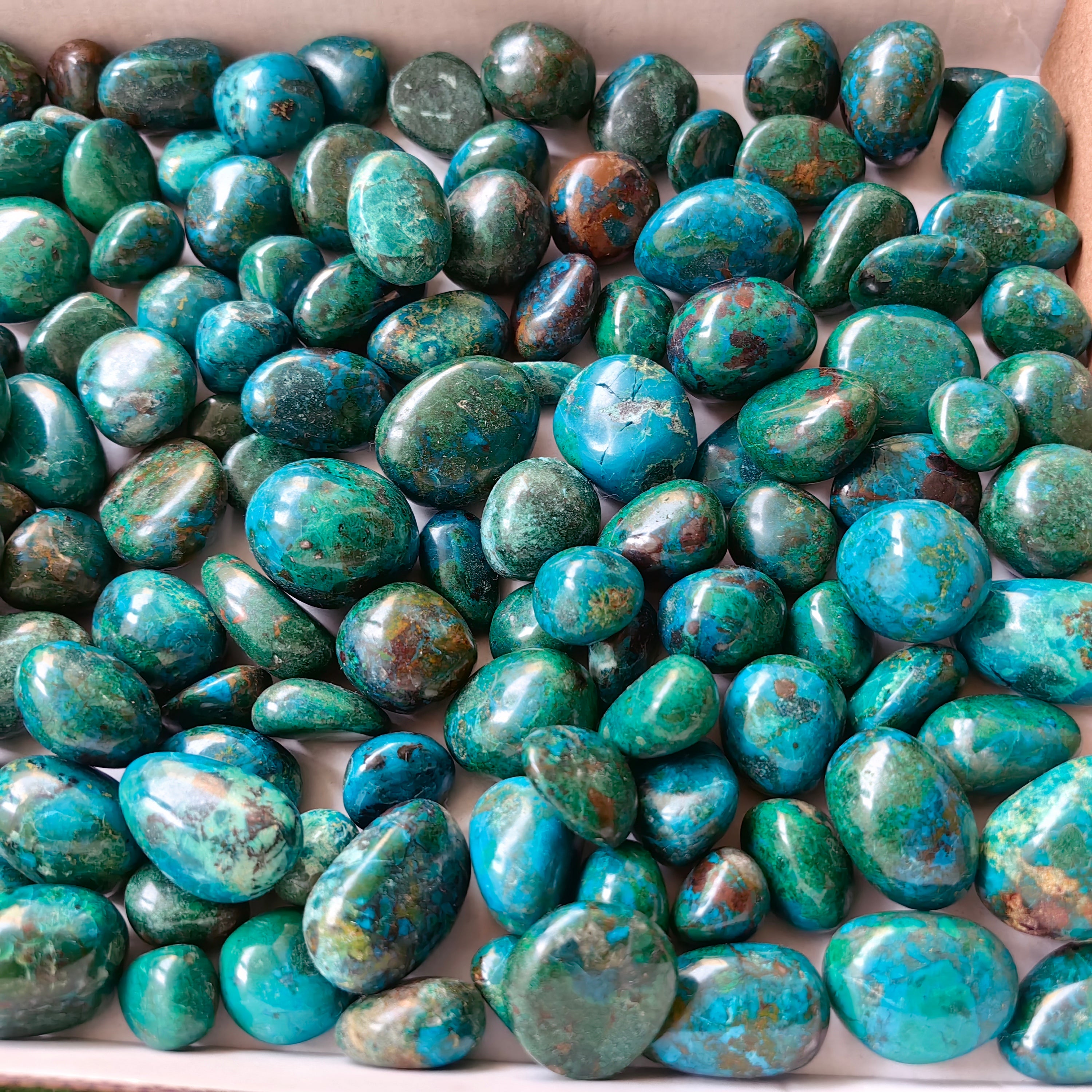 2 kg tumbled chrysocolla Peru