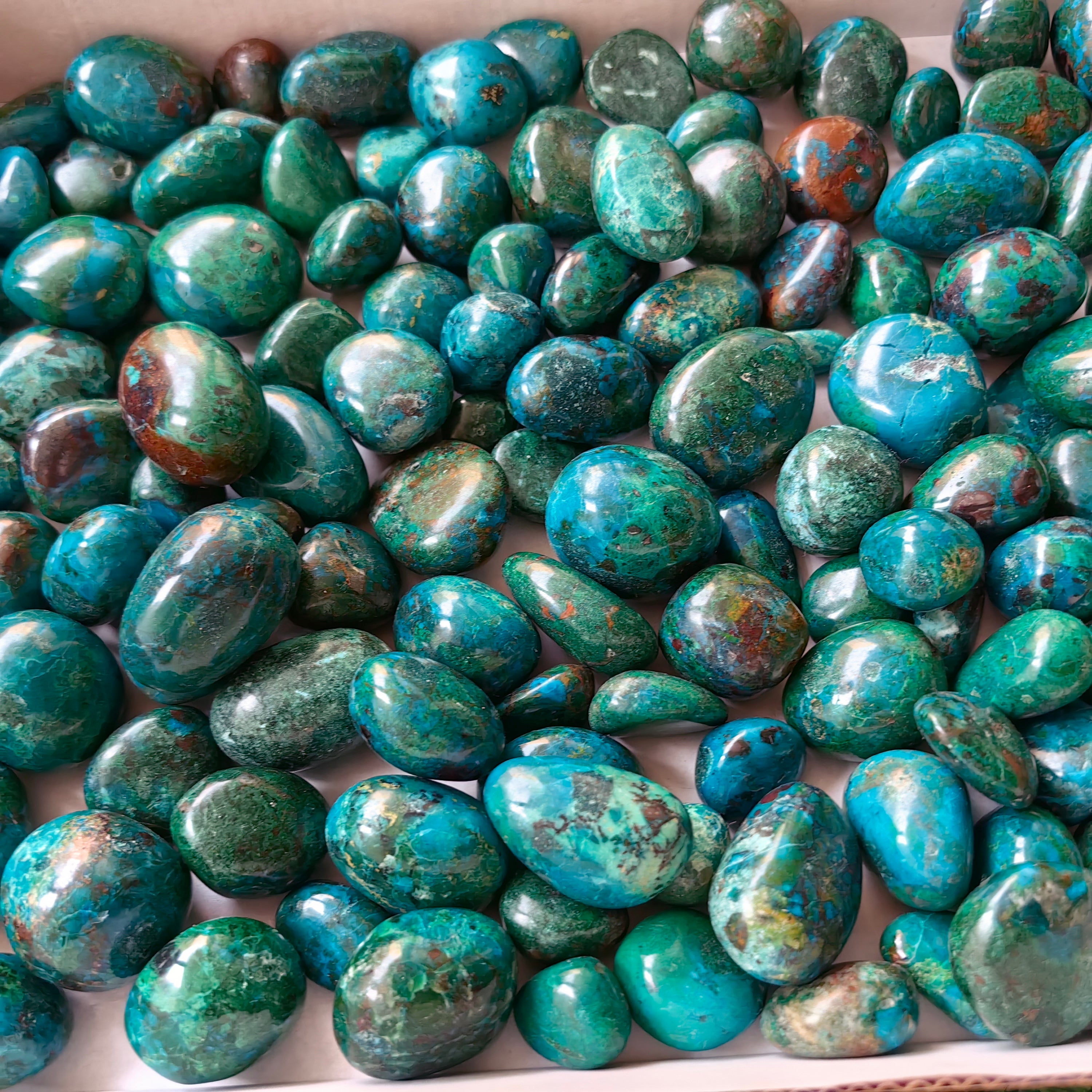 2 kg tumbled chrysocolla Peru
