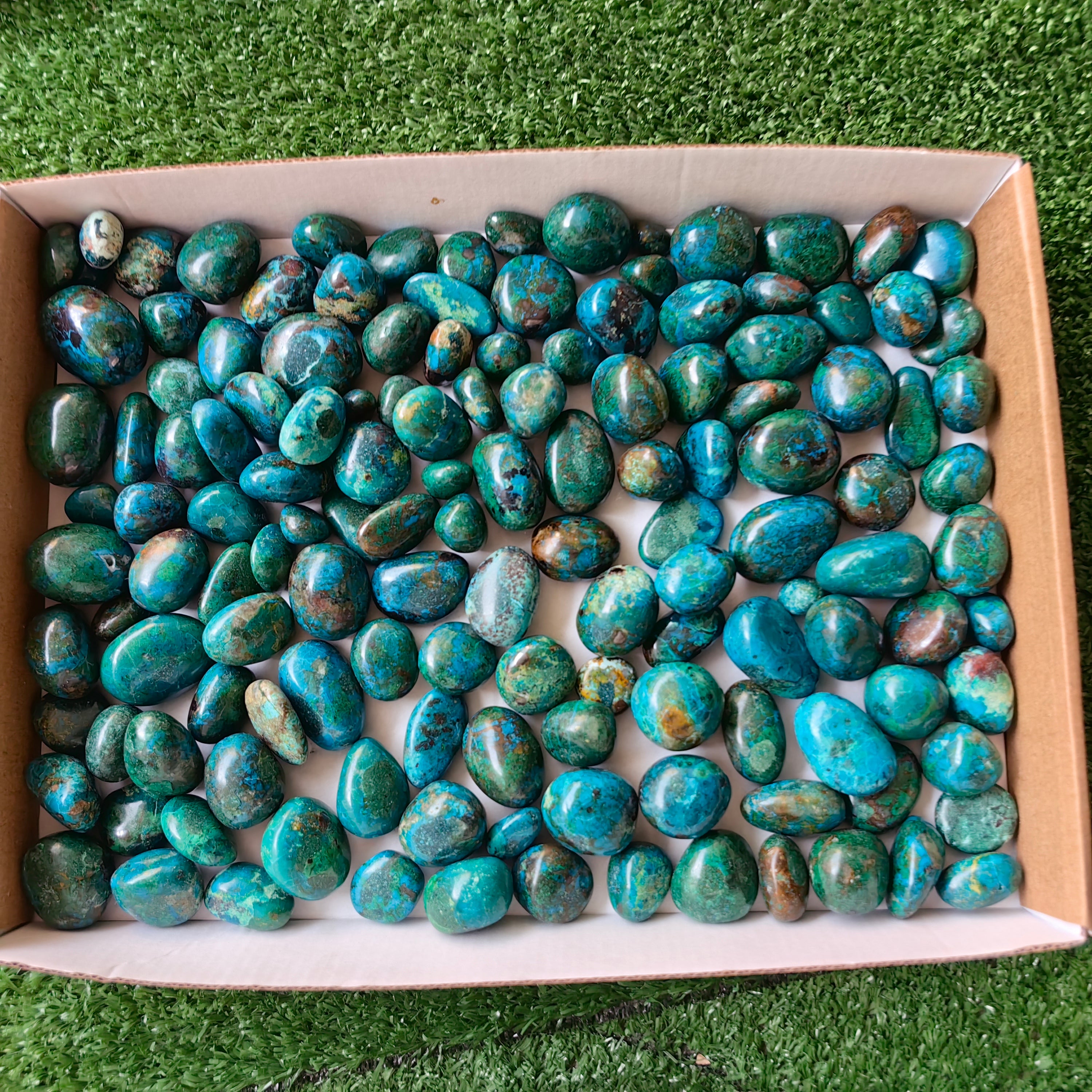 2 kg tumbled chrysocolla Peru