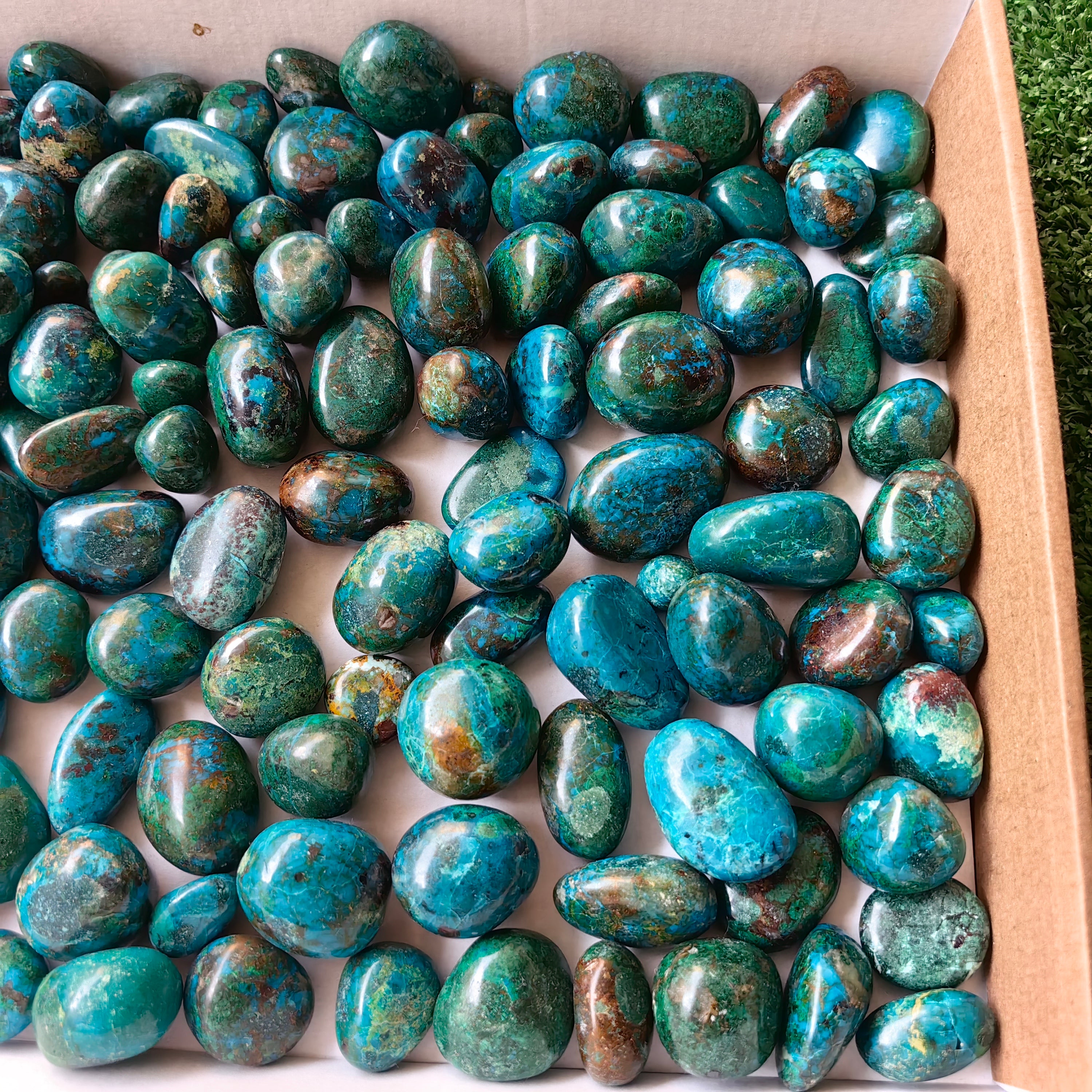 2 kg tumbled chrysocolla Peru