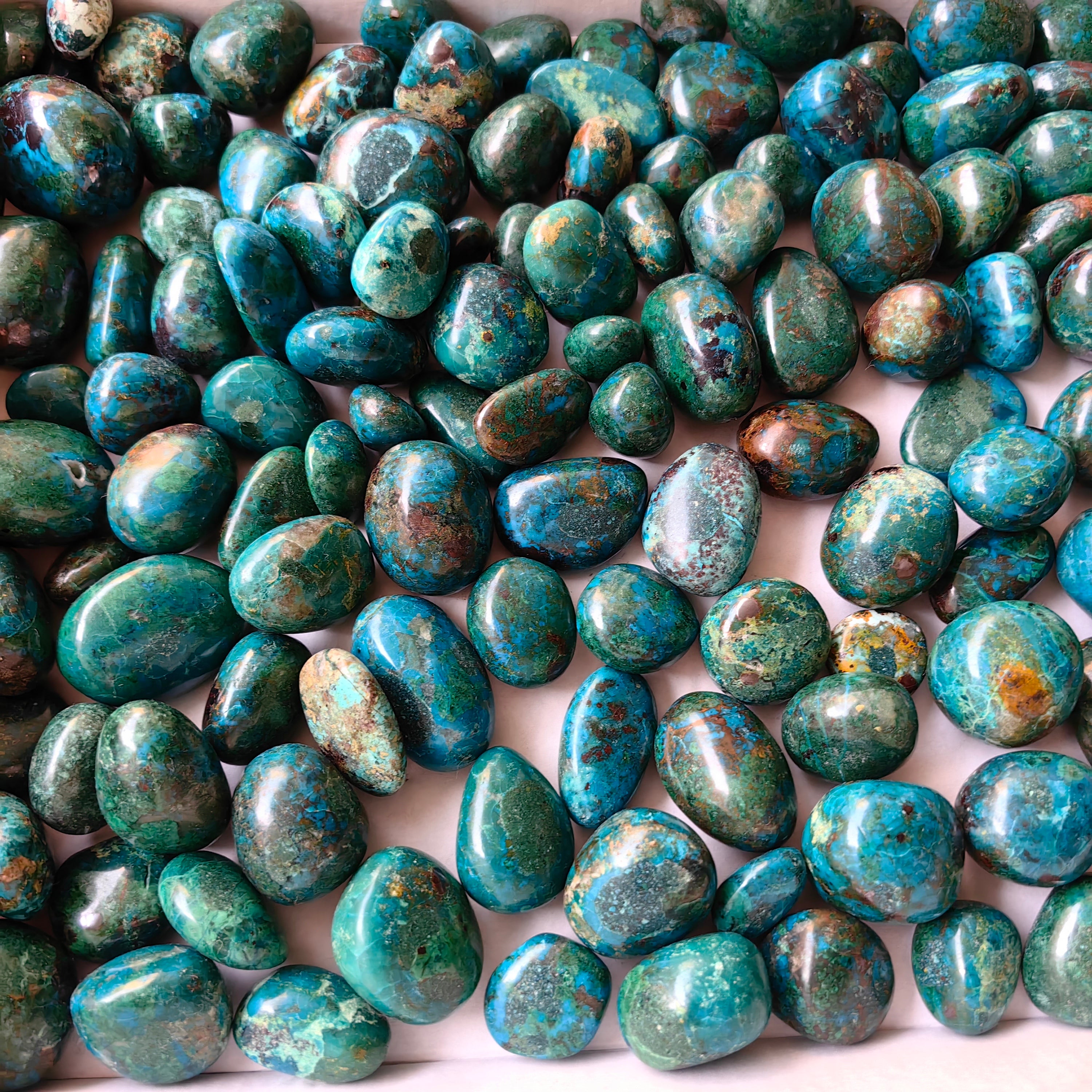 2 kg tumbled chrysocolla Peru