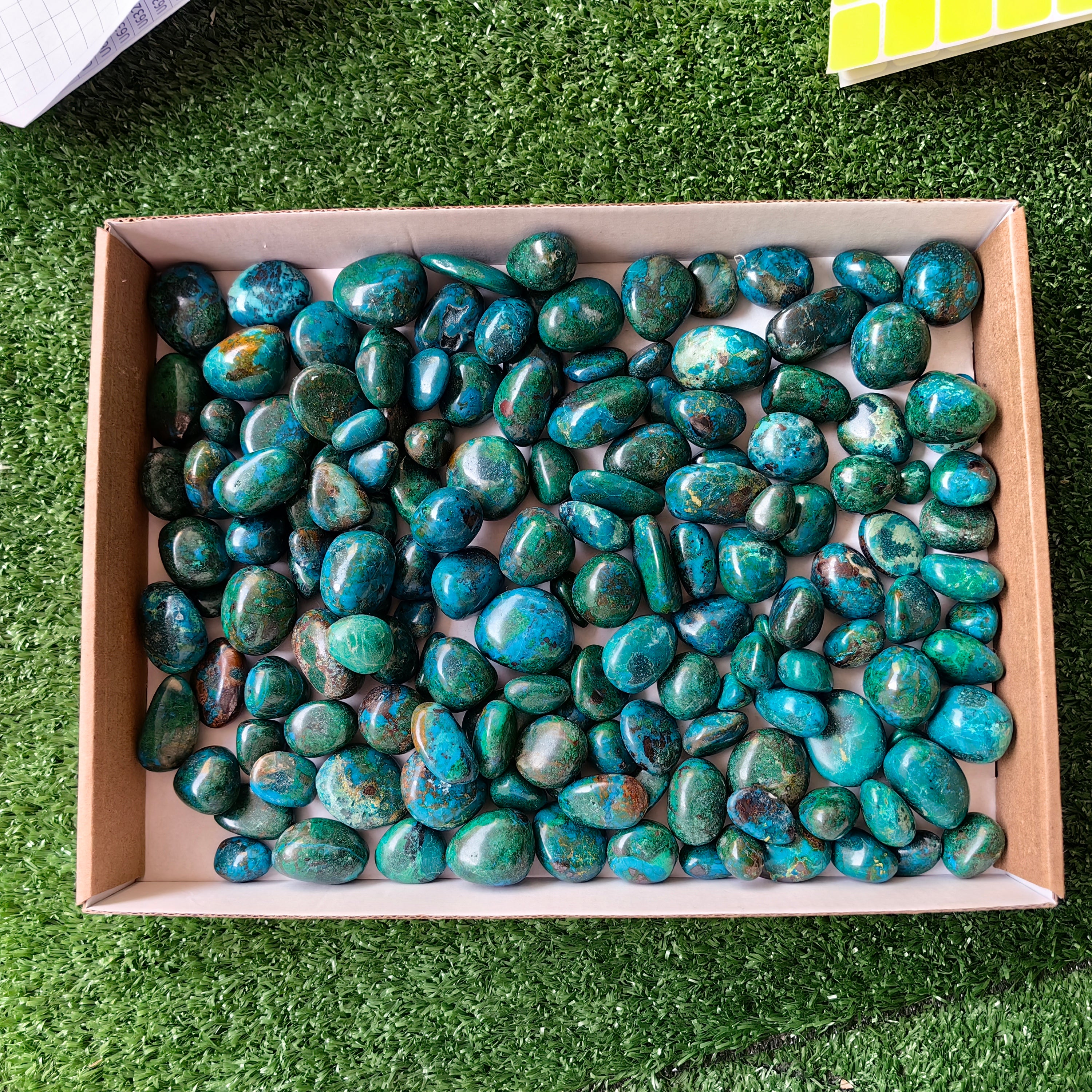 2 kg tumbled chrysocolla Peru