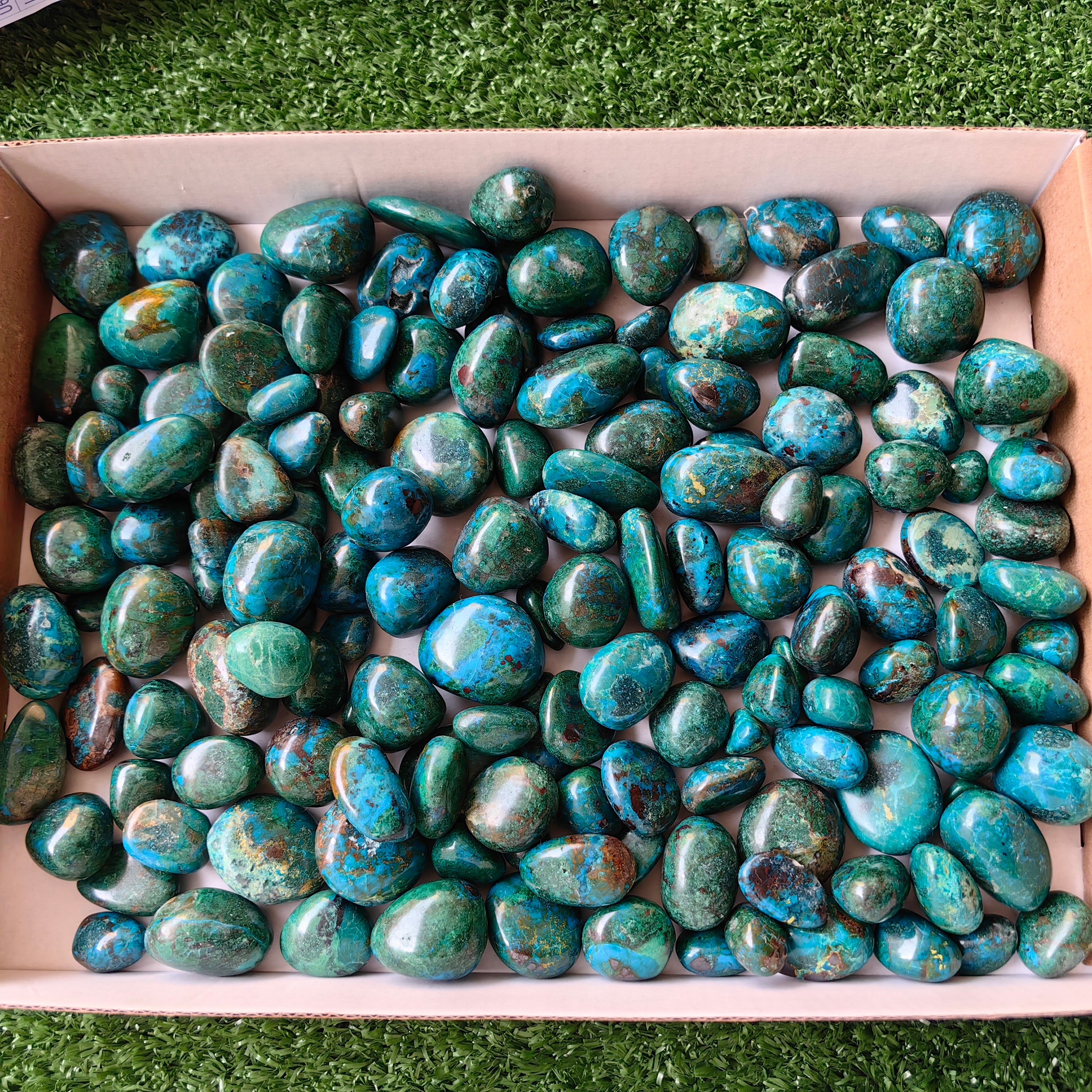 2 kg tumbled chrysocolla Peru