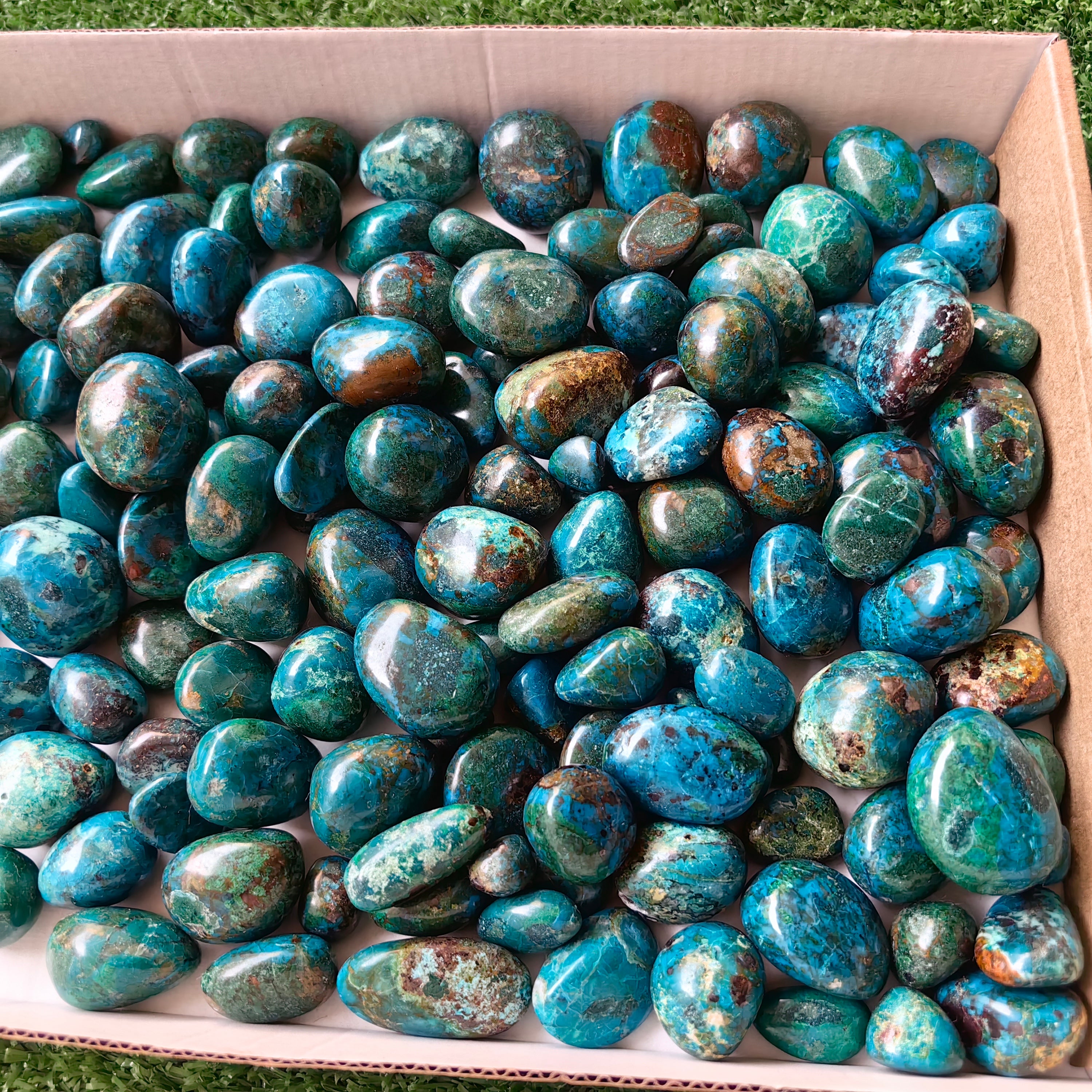 2 kg tumbled chrysocolla Peru