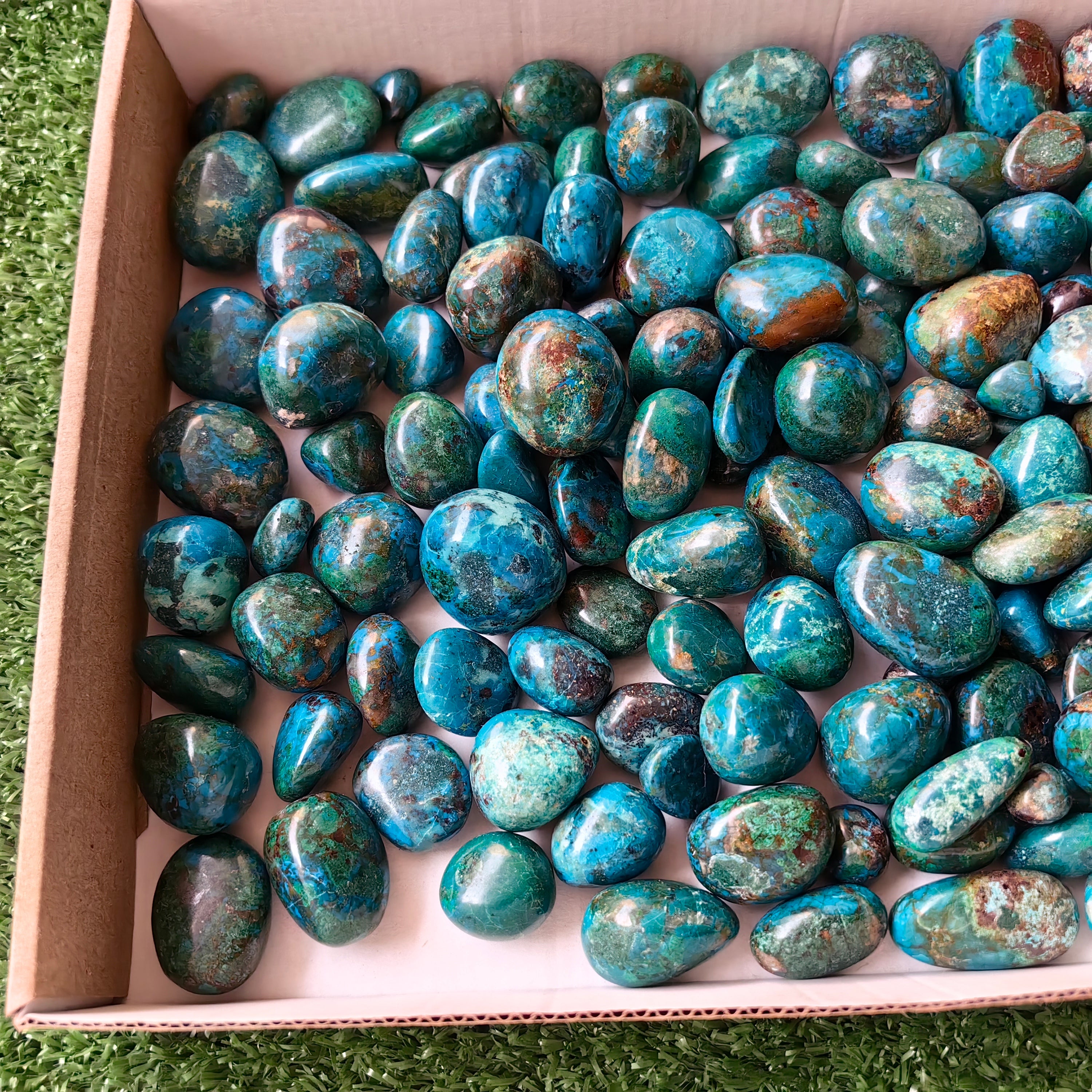 2 kg tumbled chrysocolla Peru